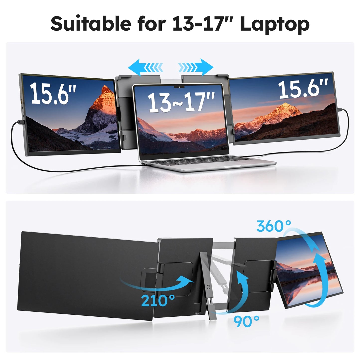 Dopesplay Triple Screen Laptop Extender for Mac and Windows