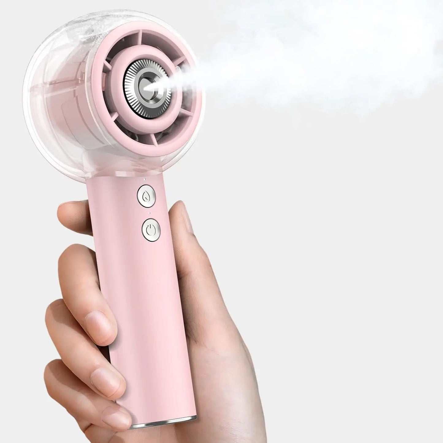 Portable Handheld Misting Fan 6000mAh Rechargeable Battery, Travel Fan
