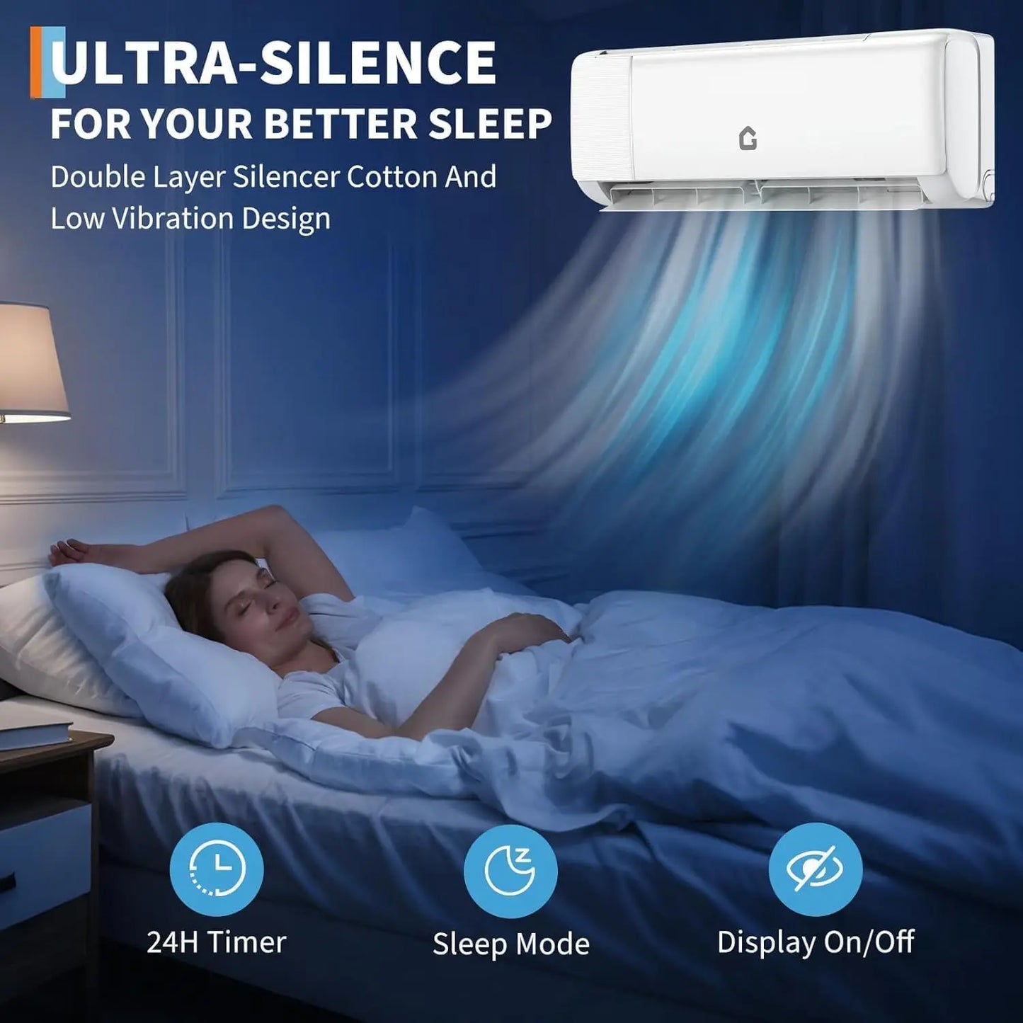 Acekool 24000 BTU Mini Split Heating And Cooling System