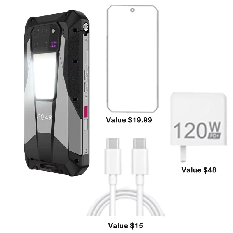 Unihertz Tank 3 Pro Rugged Projector Smartphone 5G Android 14