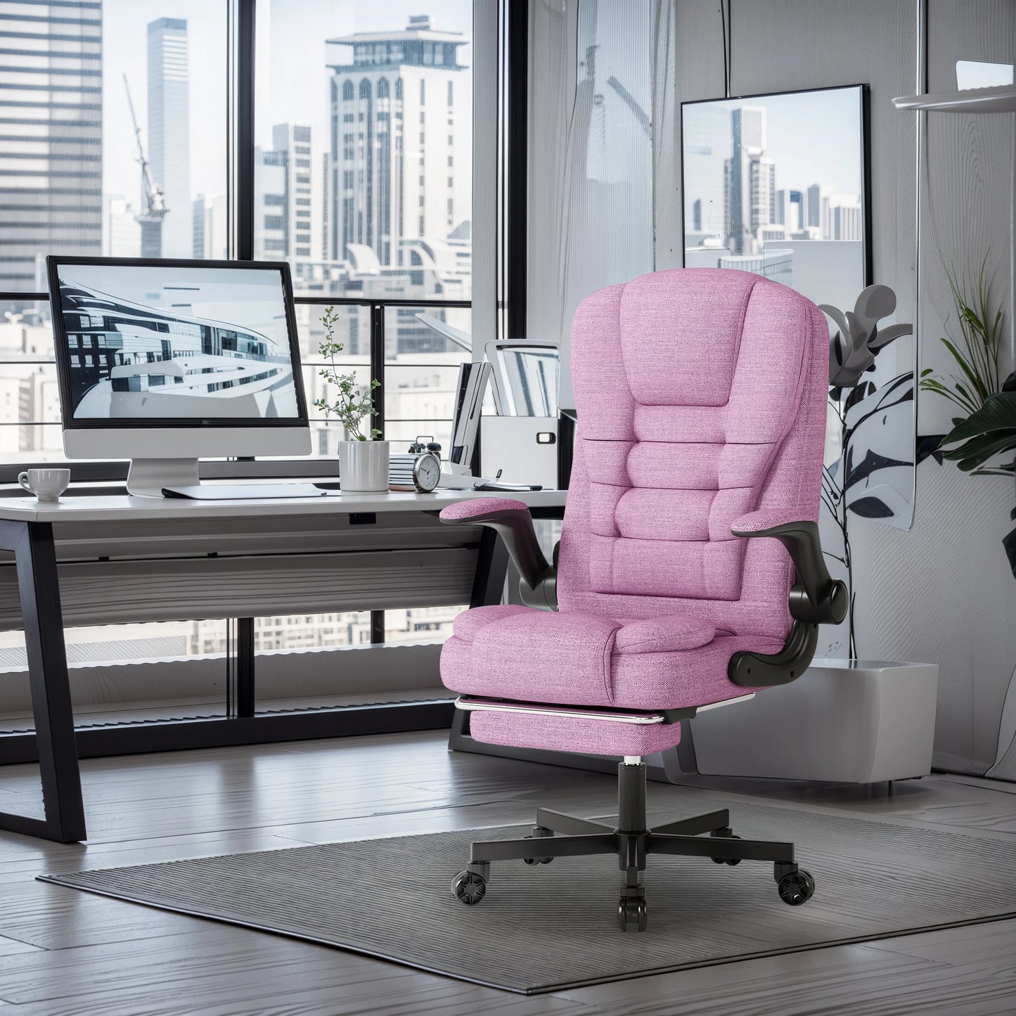 Sitmod Ergonomic Executive Office Chair With Headrest And Lumbar Support