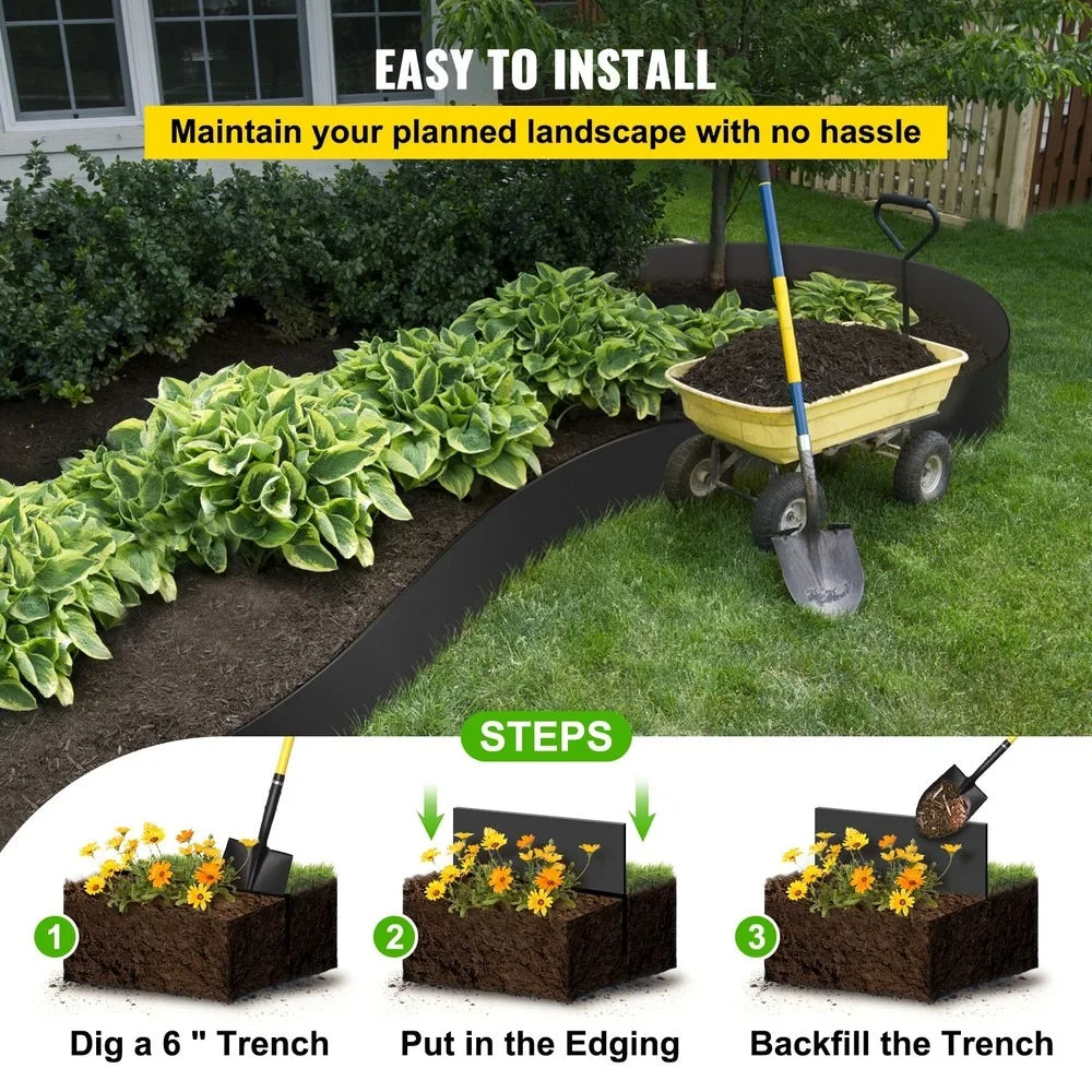 Landscape Edging Terrace Board Lawn Garden Border No Dig