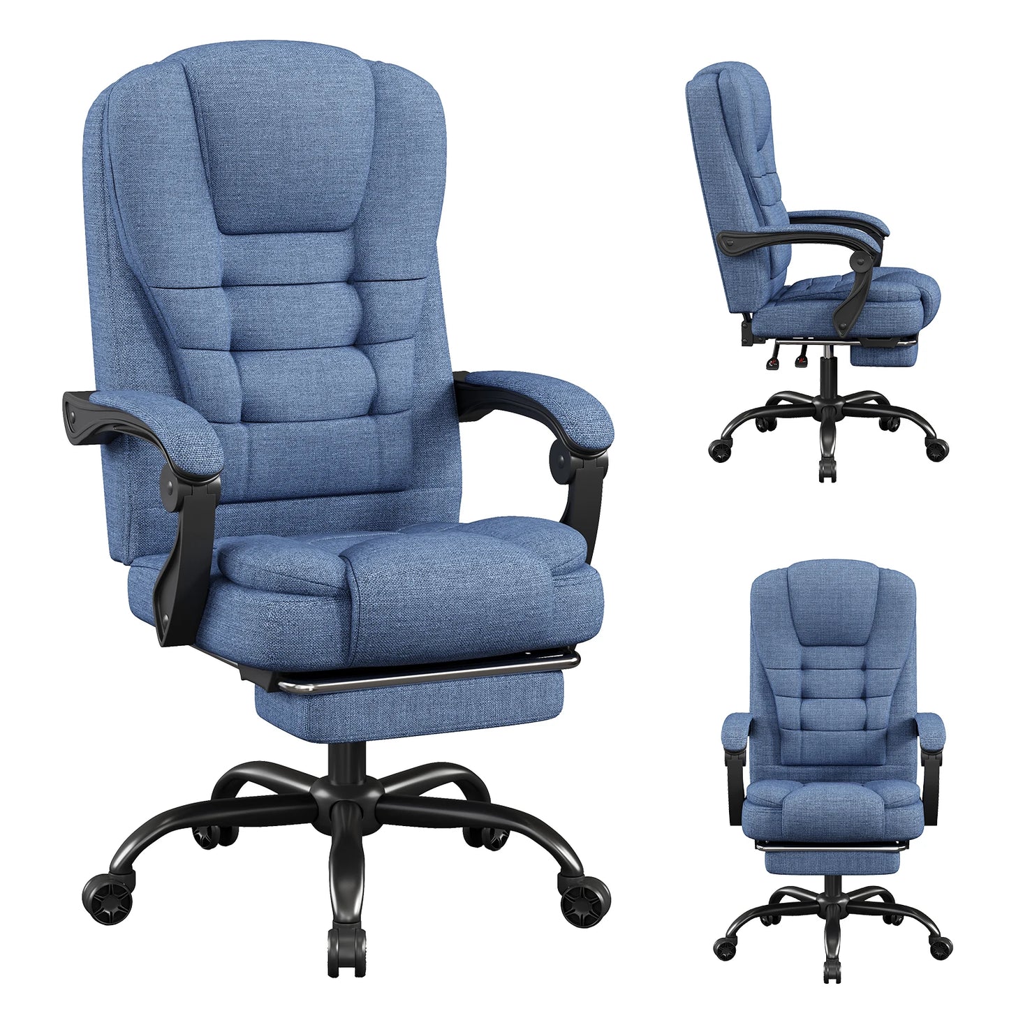 Sitmod Ergonomic Executive Office Chair With Headrest And Lumbar Support