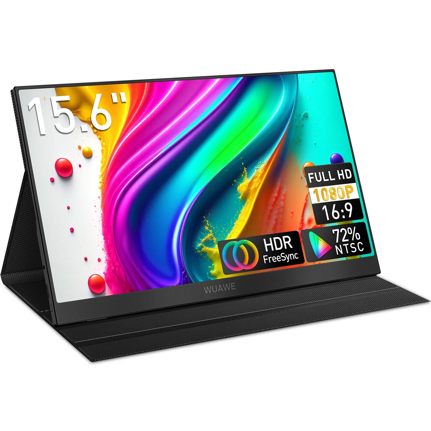 WUAWEB Portable Laptop Monitor HDR USB C HDMI Display