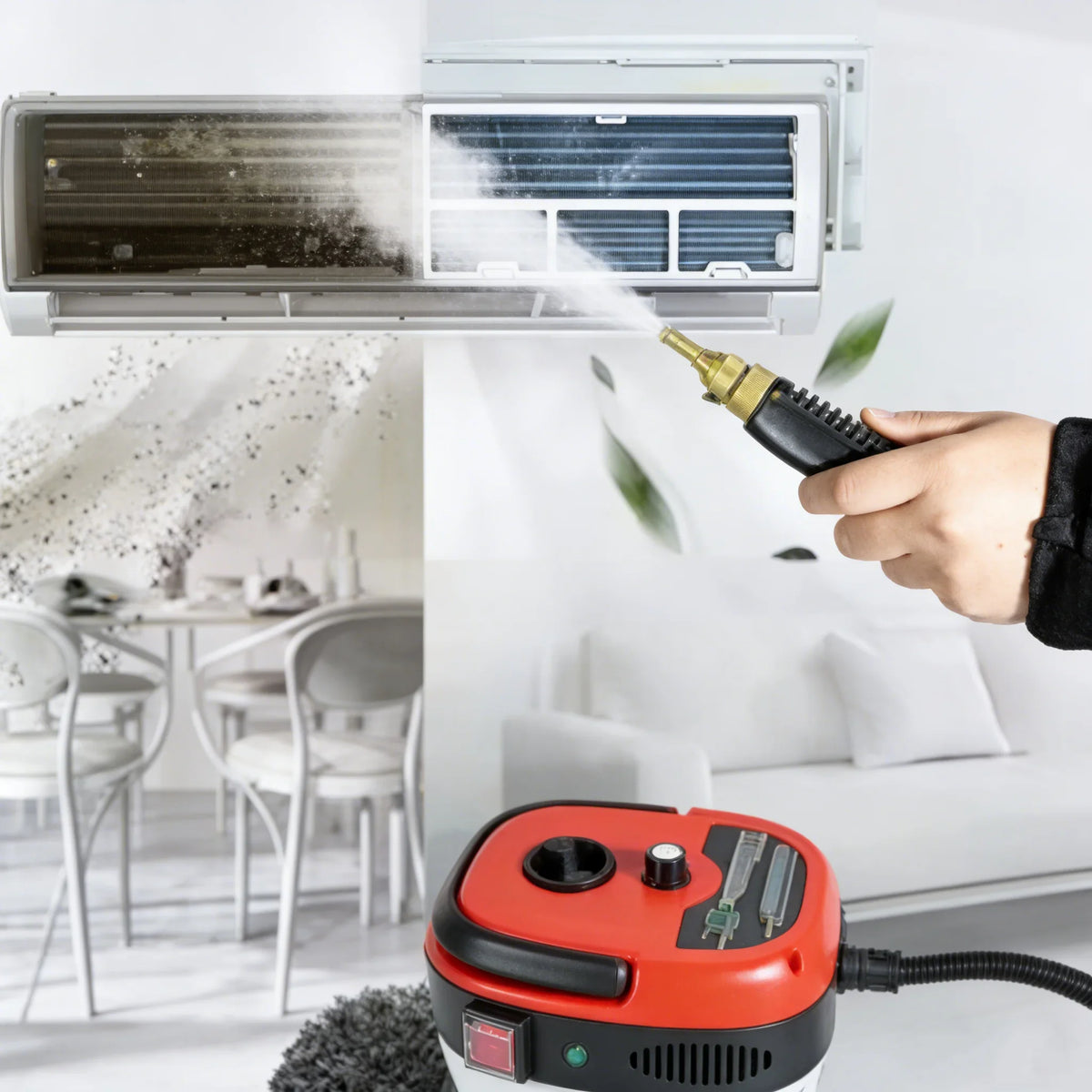 Portable High Pressure Steam Cleaner With Multi Nozzles For Car