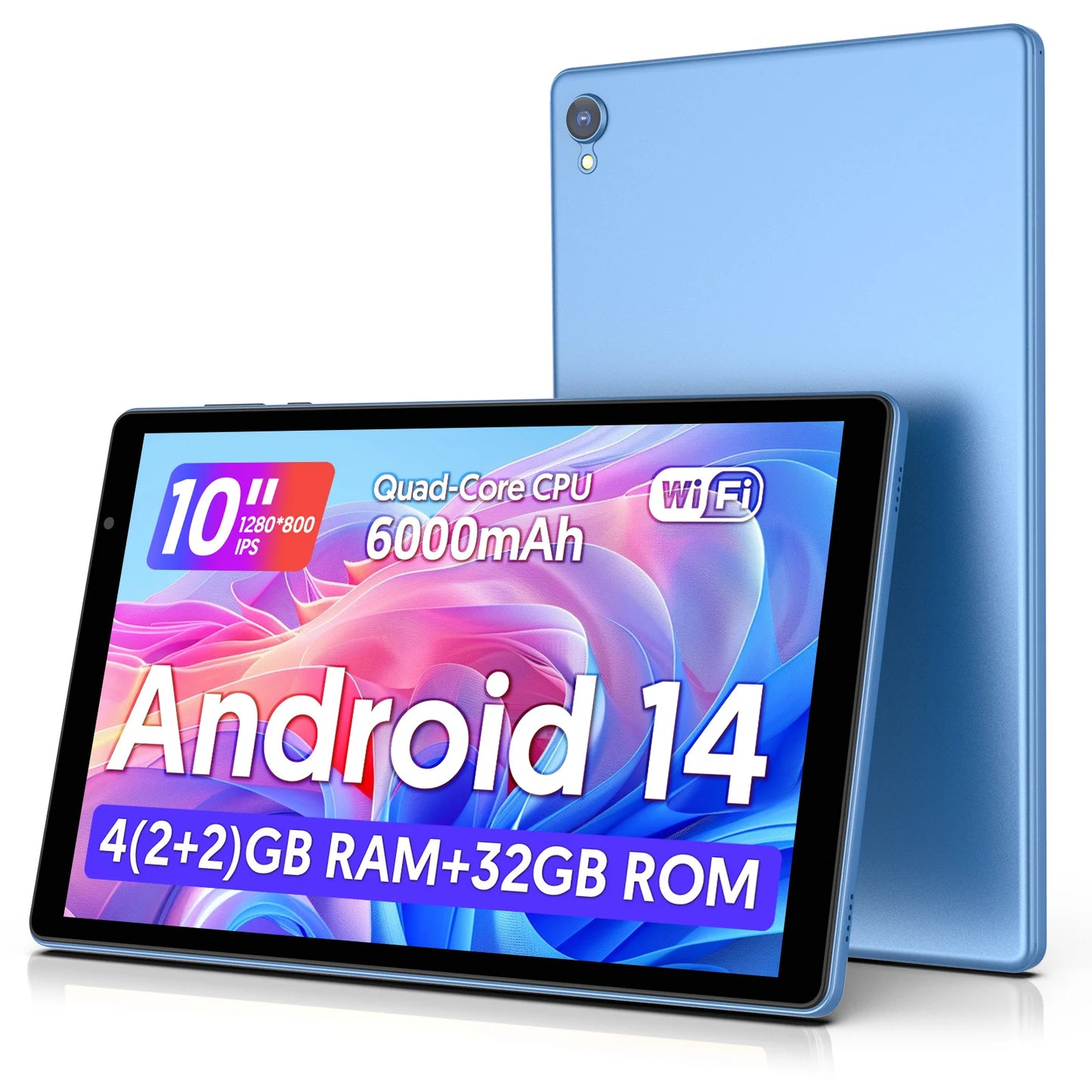 BAKEN Android Tablet QuadCore 5G WiFi 4GB RAM 32GB Storage