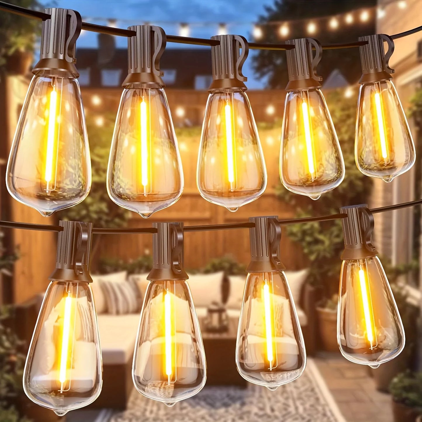LED Outdoor String Lights ST38 Patio Lights Waterproof