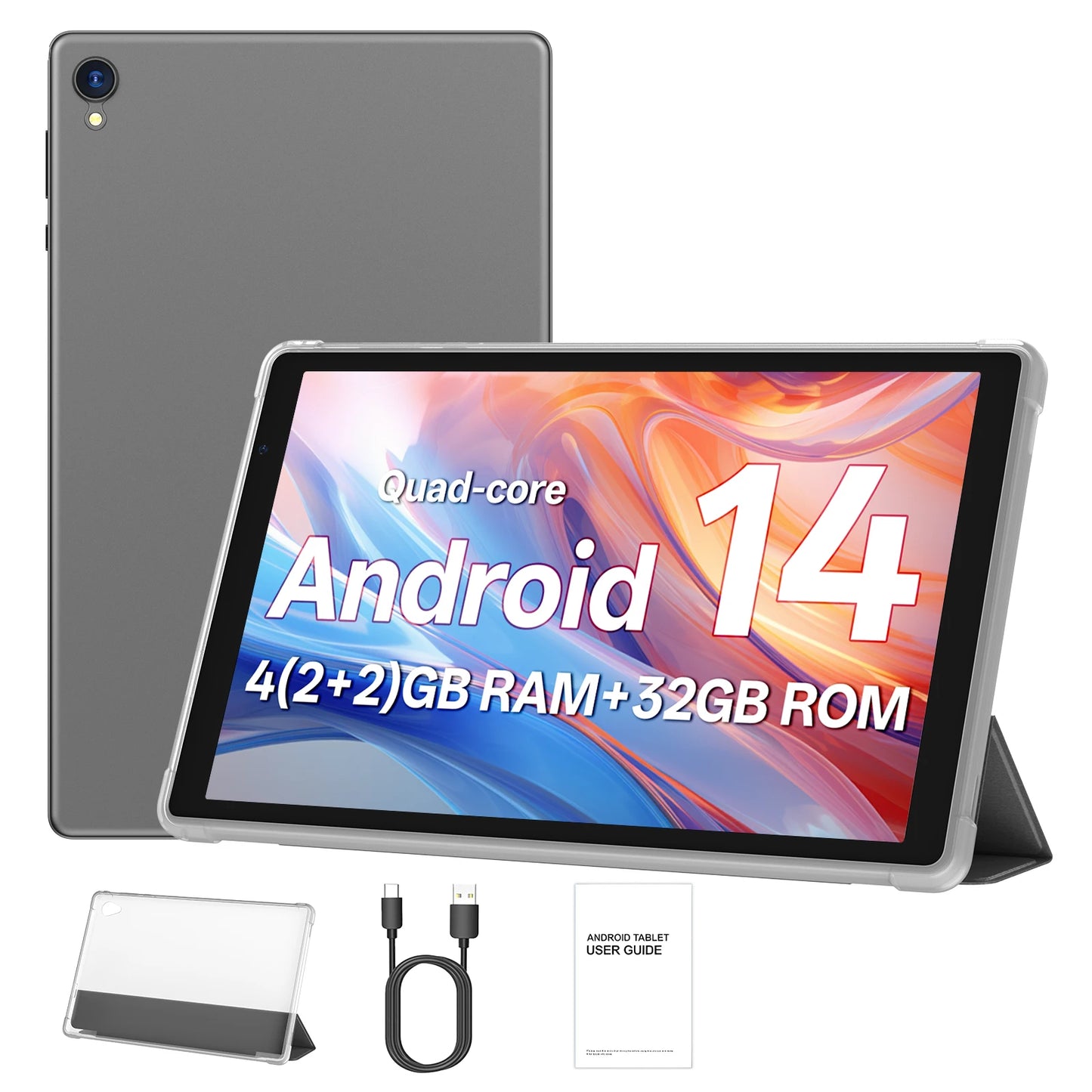 BAKEN Android Tablet QuadCore 5G WiFi 4GB RAM 32GB Storage