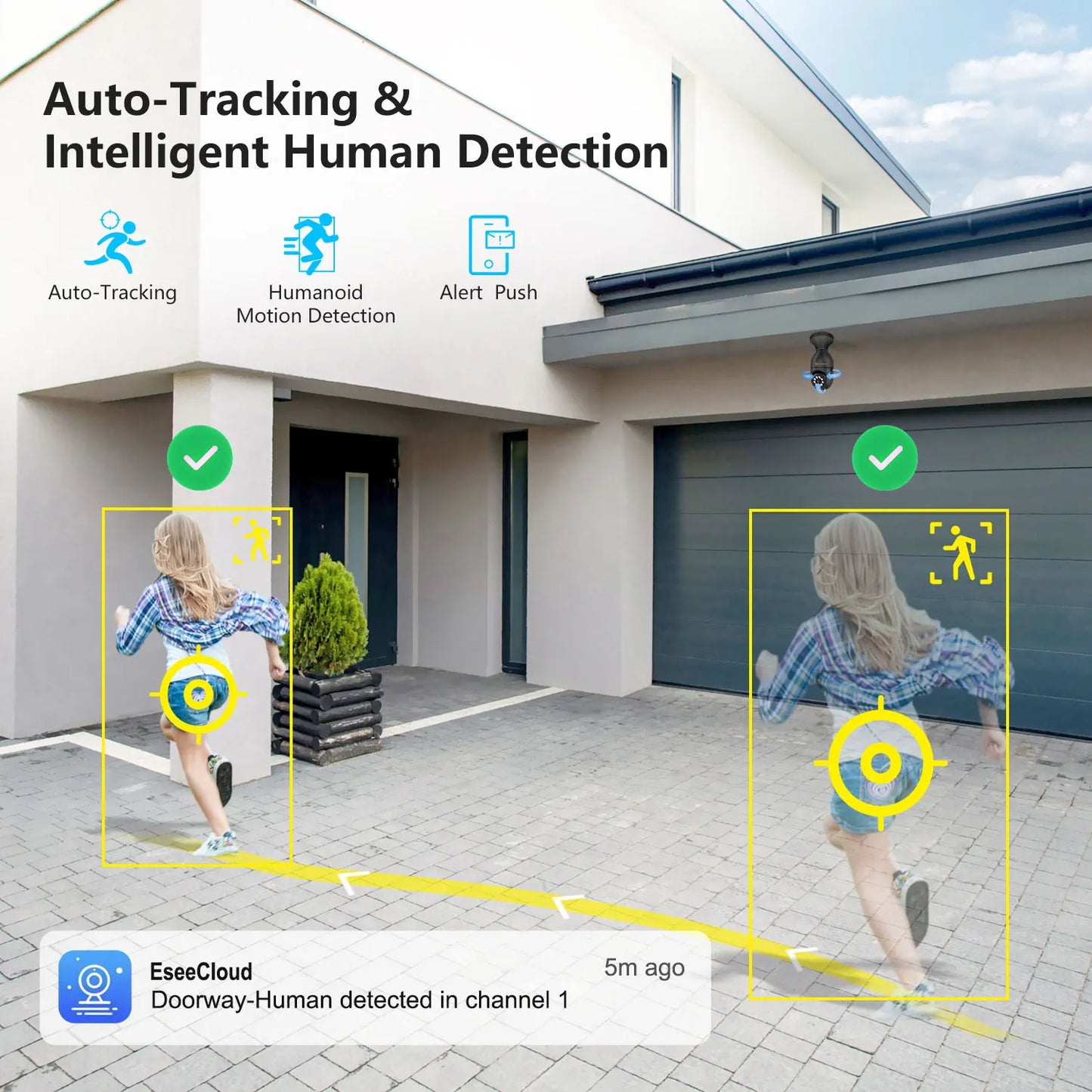 Jennov 2K WiFi Security Camera Outdoor Indoor 2 Pack