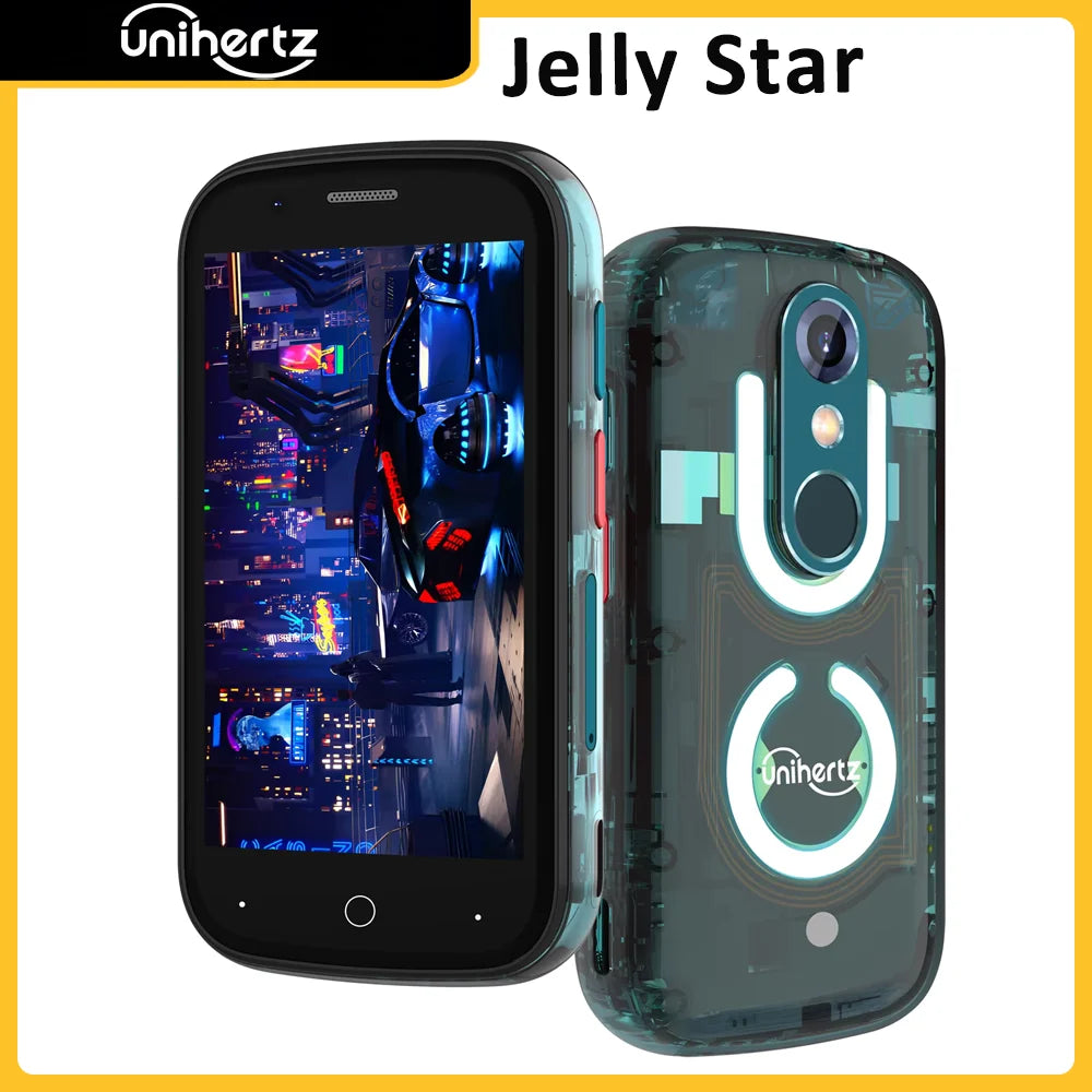 Unihertz Jelly Star Mini Smartphone Unlocked With LED Light Backshell
