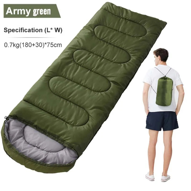 Camping Sleeping Bag Lightweight Four Season Mummy Cotton Backpacking