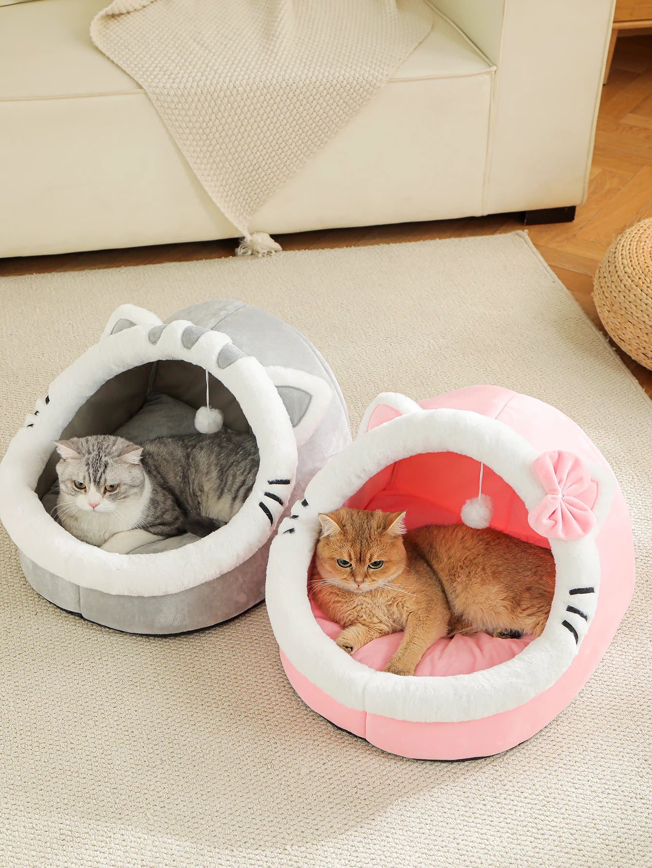 Cozy Cat House Bed Nest Tent For Pets Warm Comfort