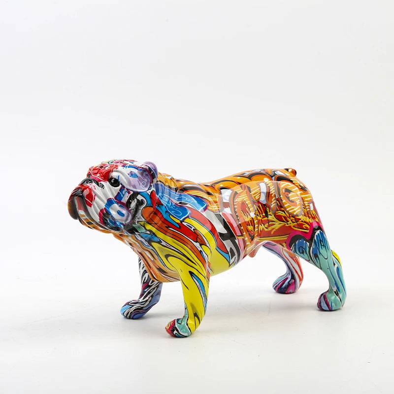 FLYuechun Ranan Bulldog Resin Ornament Modern Home Decor