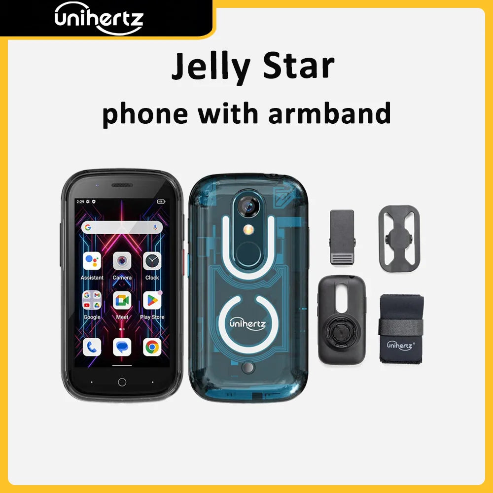 Unihertz Jelly Star Mini Smartphone Unlocked With LED Light Backshell
