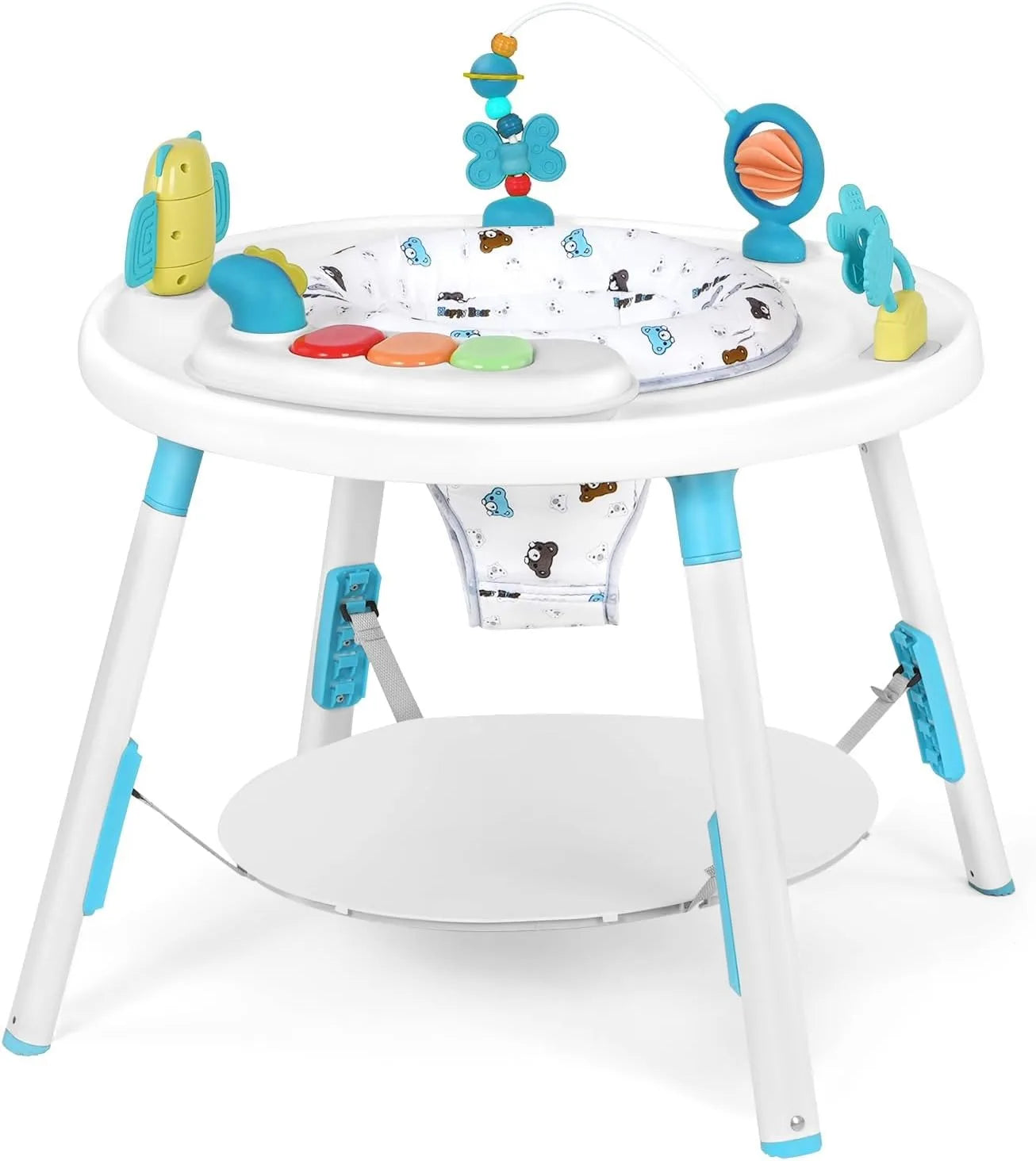 YEALEO Baby 3-in-1 Activity Center Jumper and Table With Rotating Seat