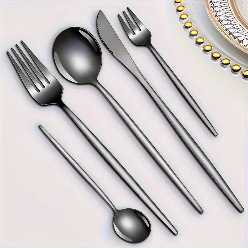 Stainless Steel Cutlery Set Mirror Polished Dishwasher Safe