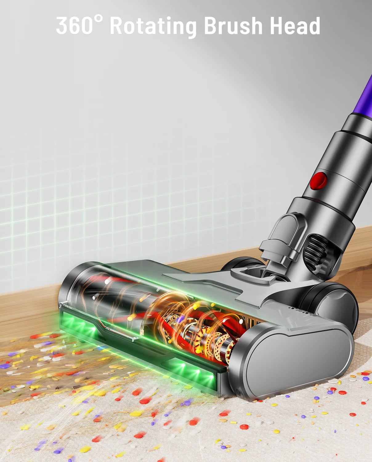 VAKERR X15 Pro 650W Cordless Vacuum For Pet Hair Cleaning