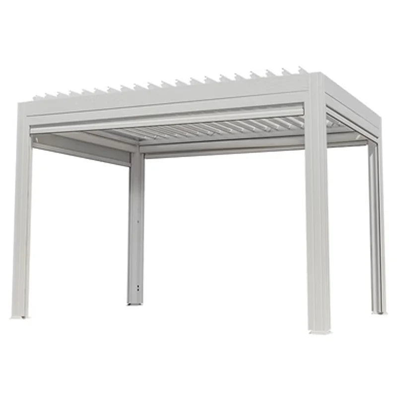 Aluminum Motorized Louvered Bioclimatic Pergola For Outdoor Garden