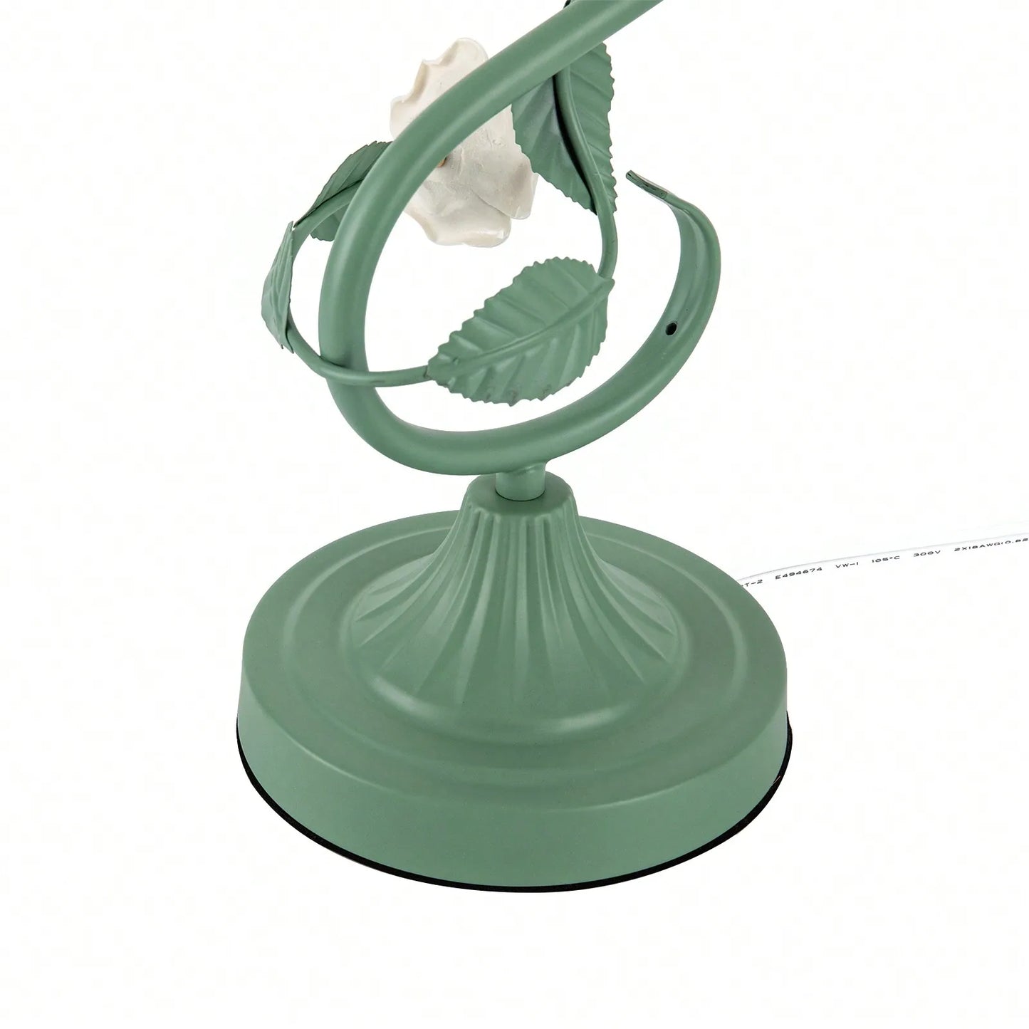 Stained Glass Flower Bedside Lamp With Nightstand Reading Light