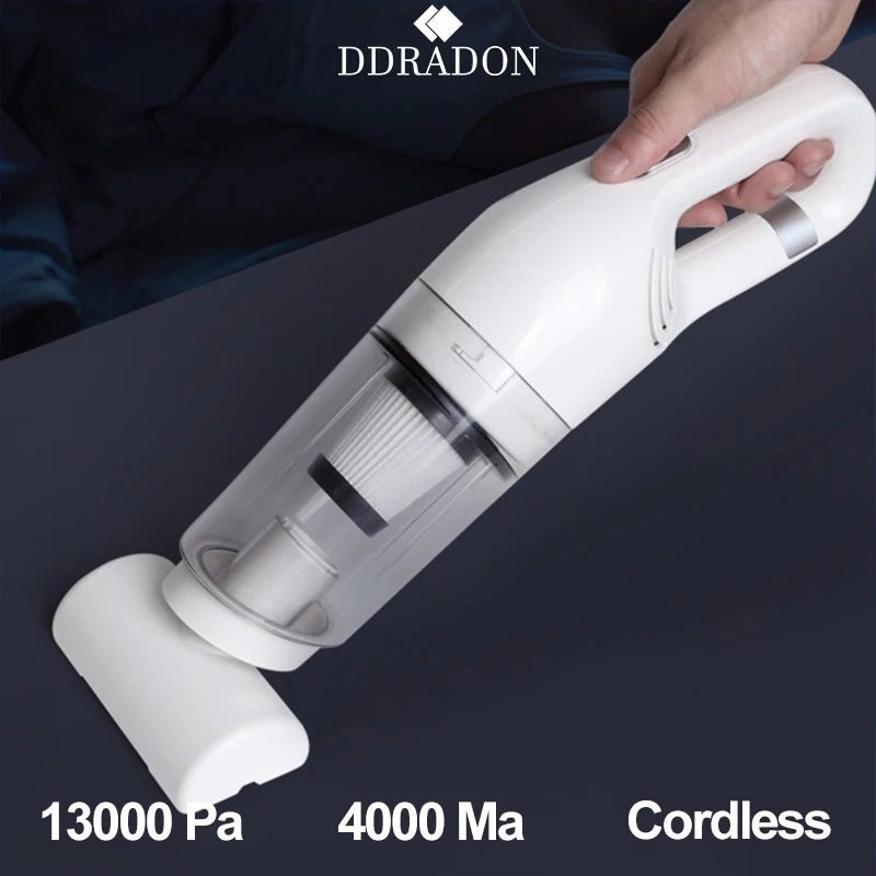 DDRADON Cordless Car Vacuum Cleaner 13000Pa Suction Handheld