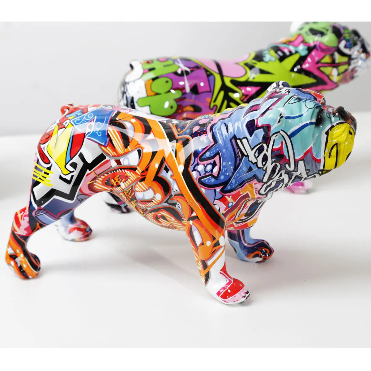 FLYuechun Ranan Bulldog Resin Ornament Modern Home Decor