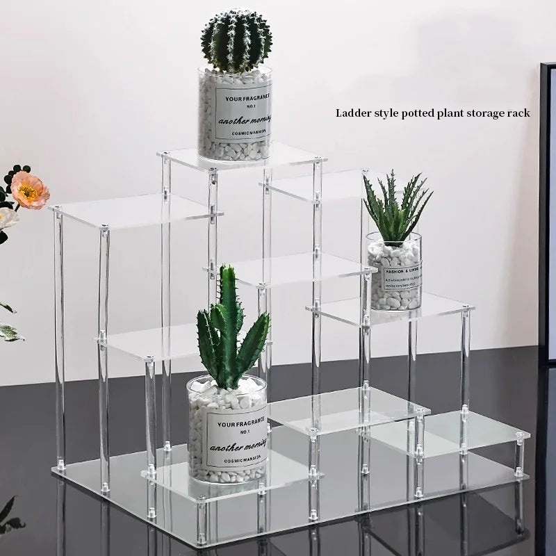 Acrylic Display Stand Transparent Handheld Blind Box For Dolls