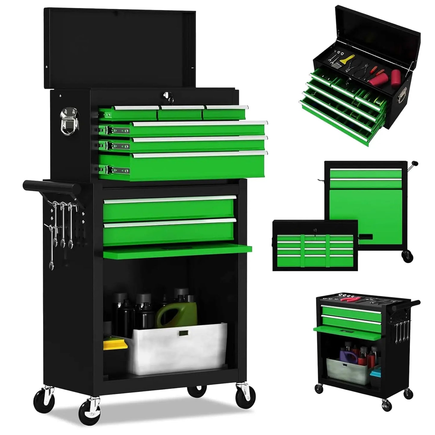 MOYU Rolling Tool Chest With Drawers And Wheels For Storage