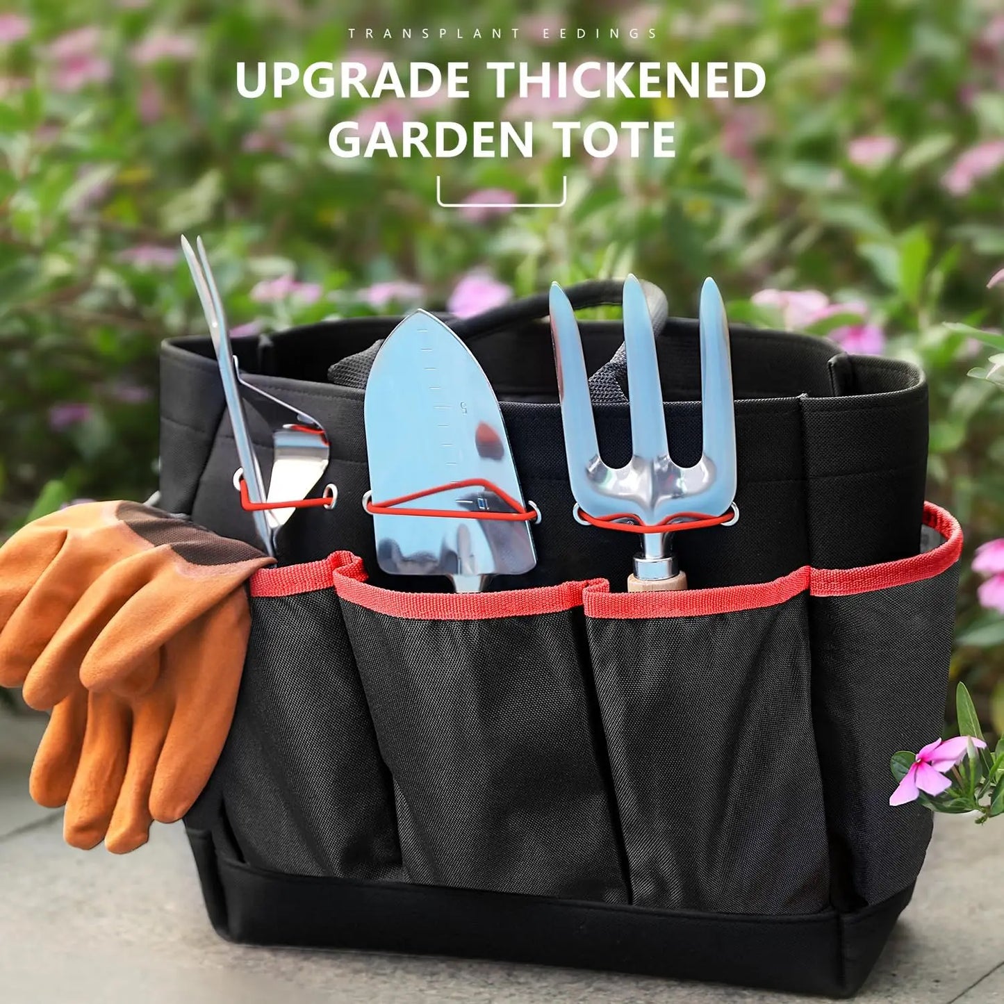 Heavy Duty Gardening Tool Set With Organizer Bag Rustproof Gift