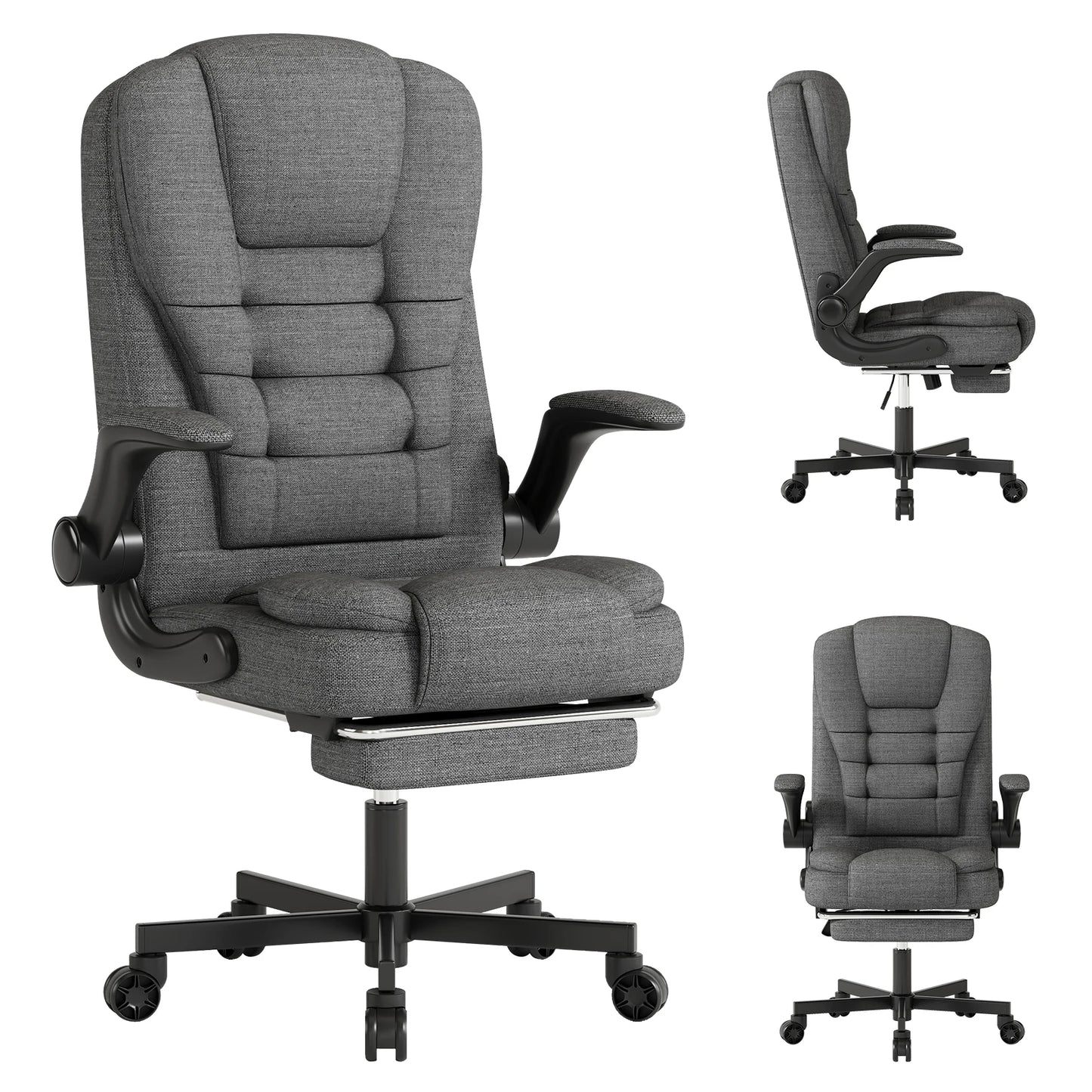 Sitmod Ergonomic Executive Office Chair With Headrest And Lumbar Support