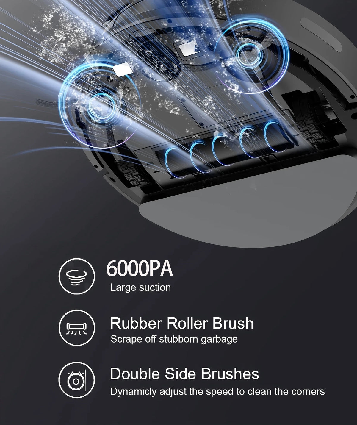 Boaimore Smart Robot Vacuum Mop App Control And Self Charging