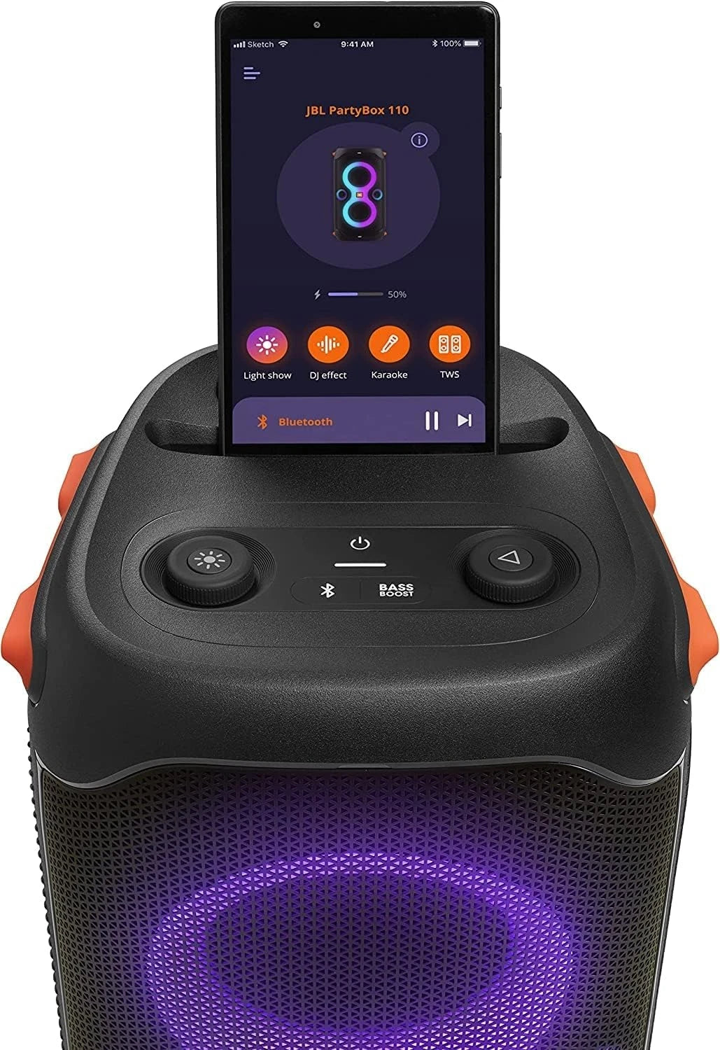 PartyBox 110 Portable Speaker With Built In Lights