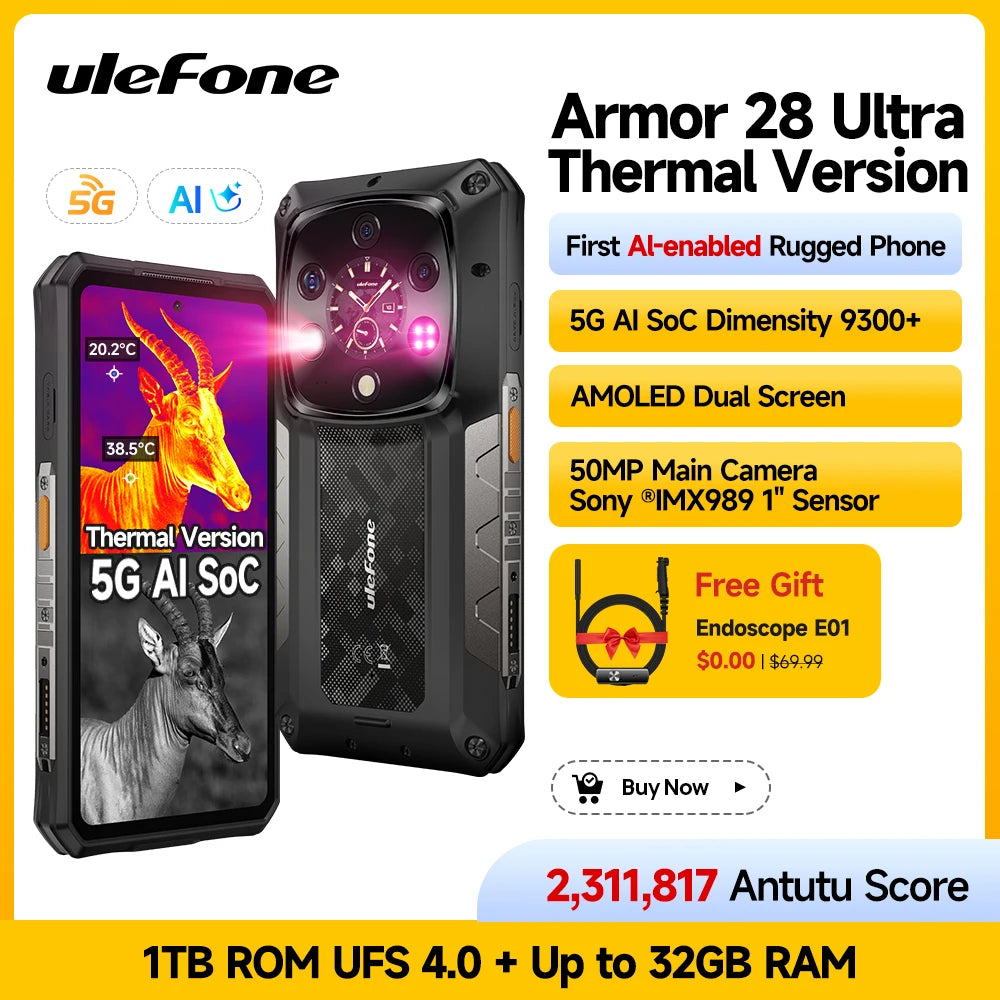 Ulefone Armor 28 Ultra 5G Rugged Phone With 1TB ROM