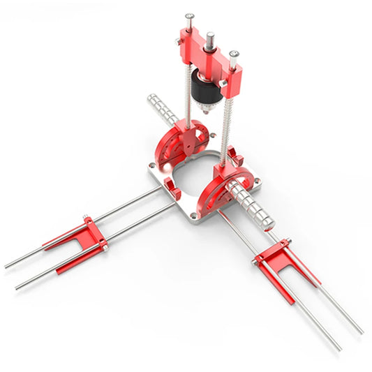 Woodworking Aluminum Multi Angle Drill Guide With Handles And Hole Punch Locator