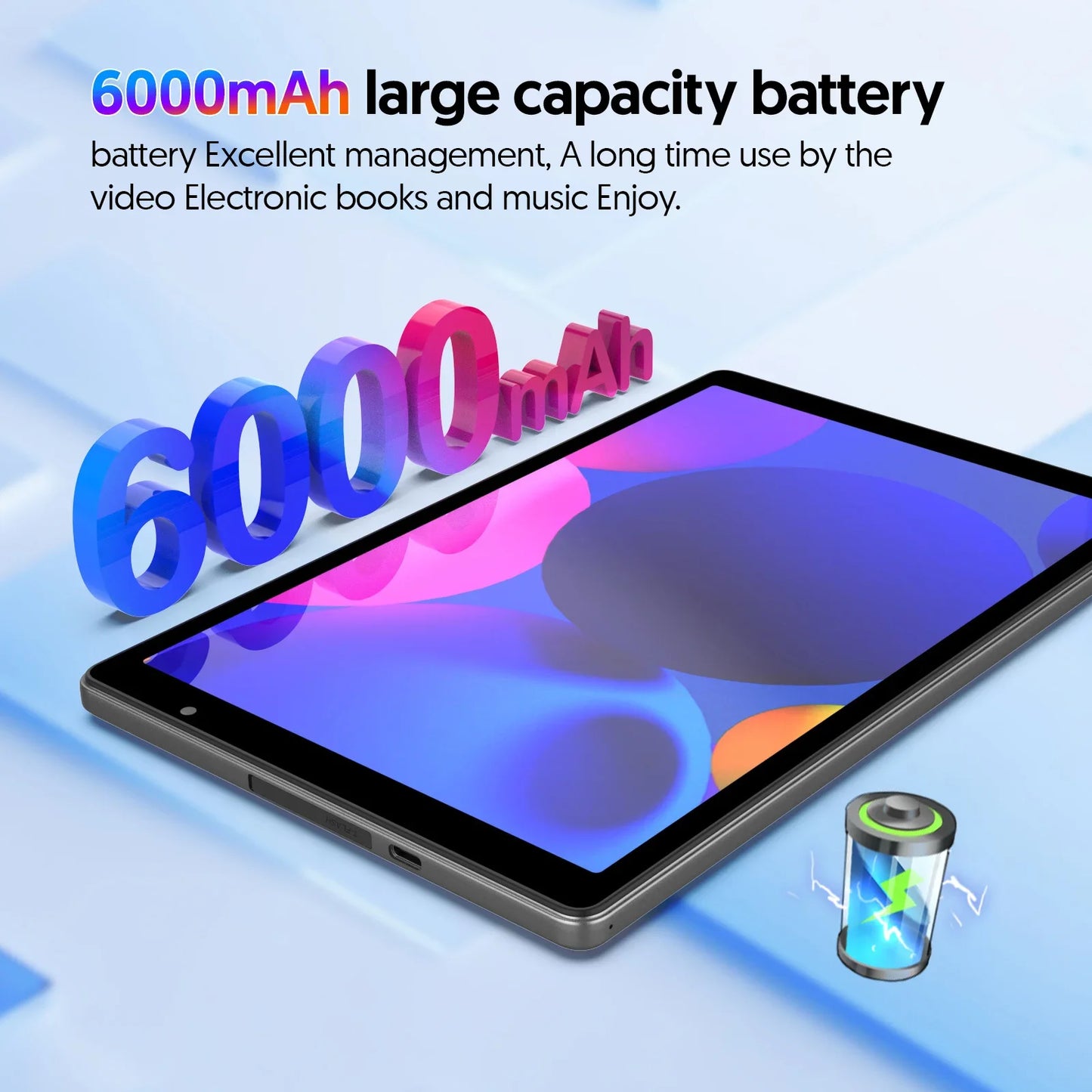 BAKEN Android Tablet QuadCore 5G WiFi 4GB RAM 32GB Storage