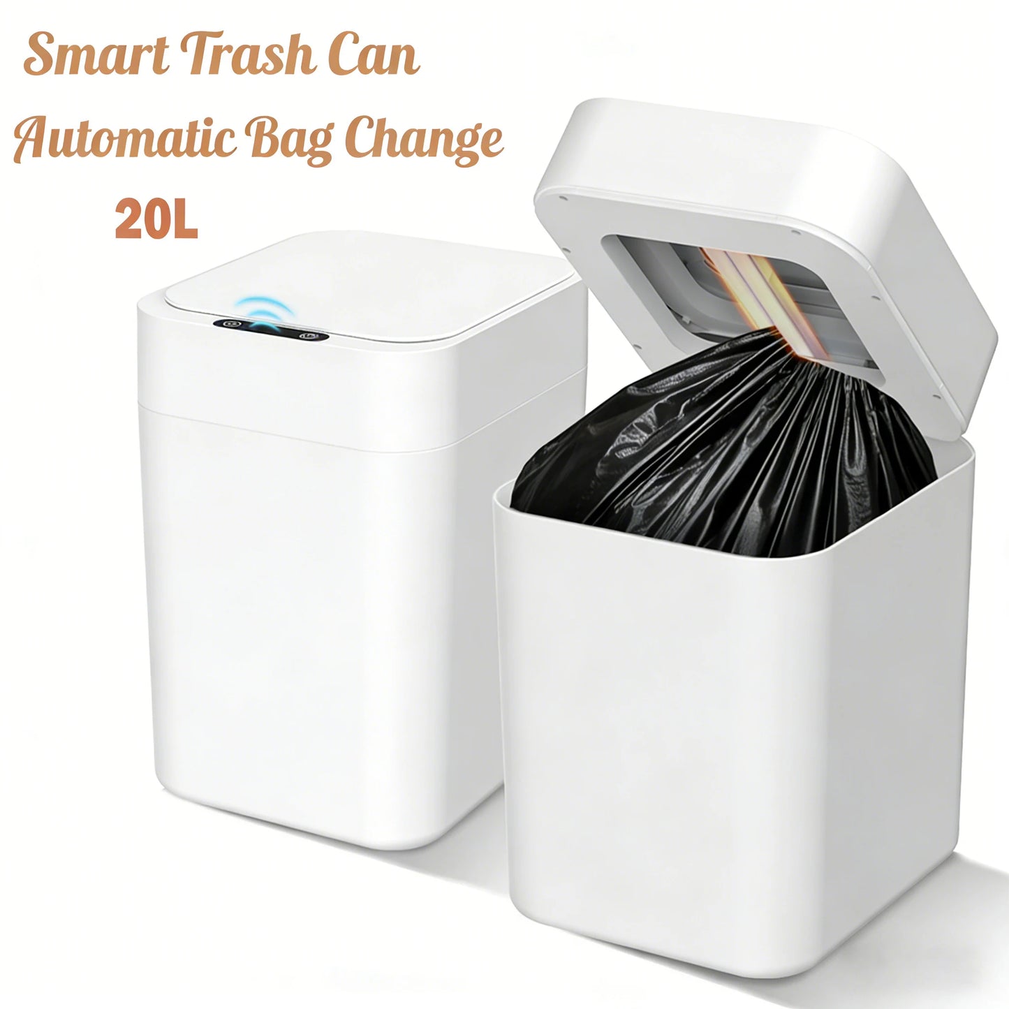 Automatic Touchless Trash Can With Motion Sensor And Self Sealing