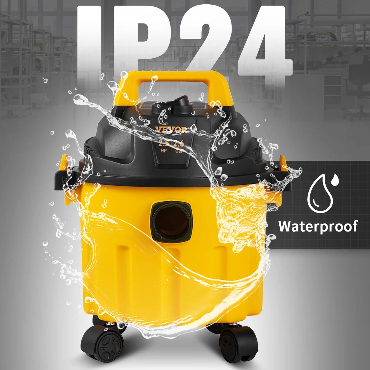 SucceBuy Portable Wet And Dry Shop Vacuum Cleaner
