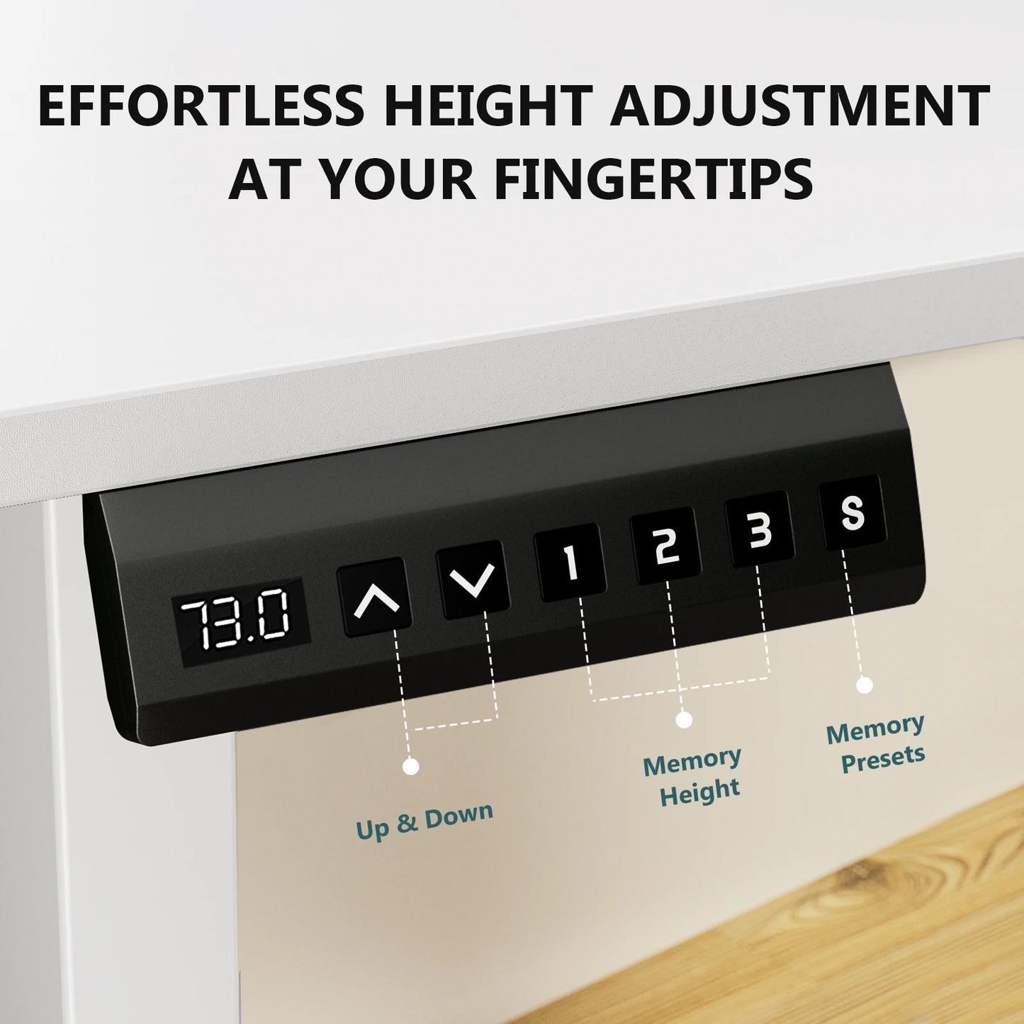MCQ Electric Standing Desk With Adjustable Height For Home Office