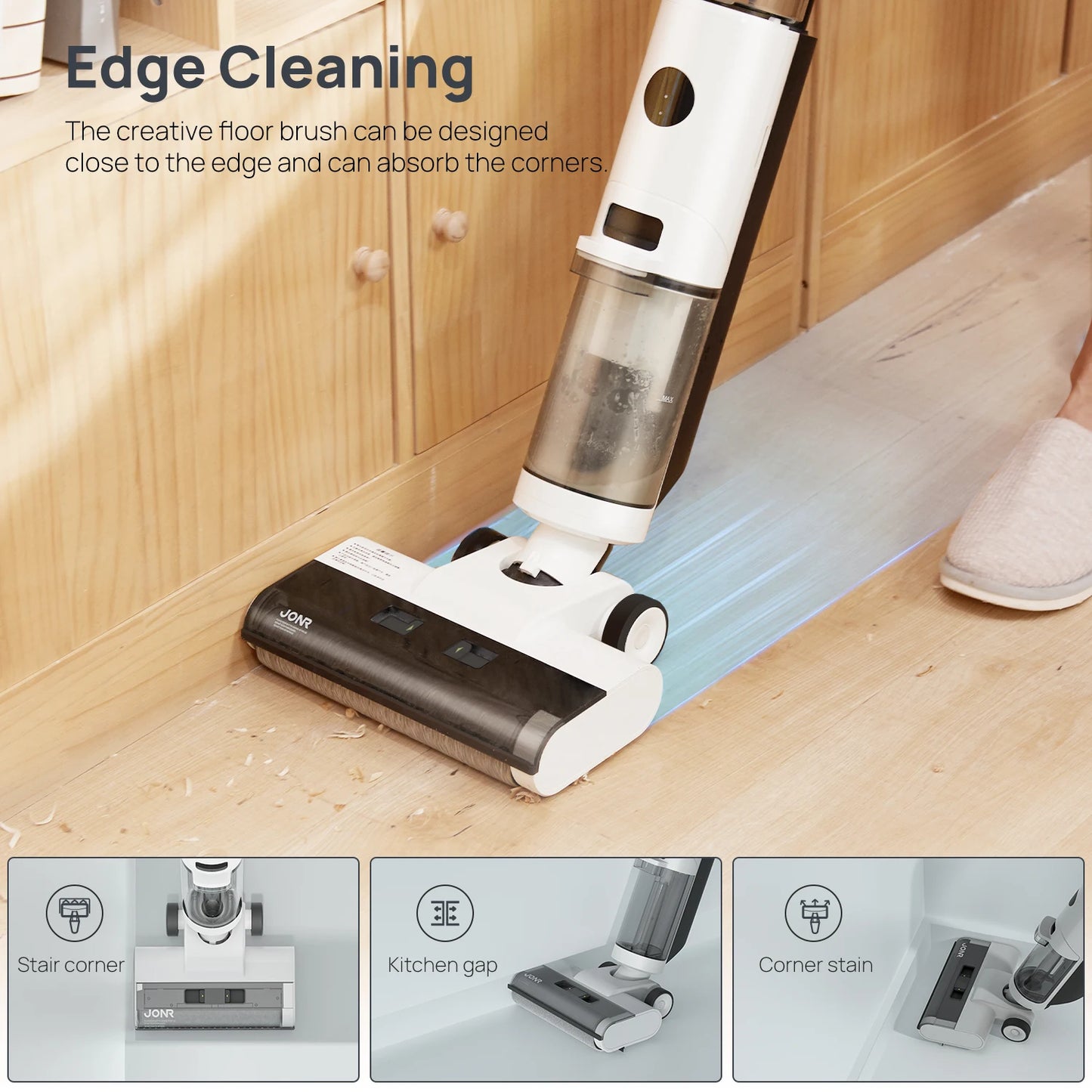 JONR ED12 Wet Dry Smart Vacuum Cleaner Wireless Floor Washing