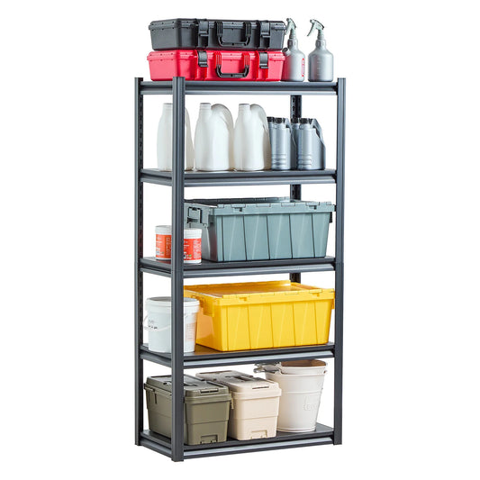 VEVOR 5-Tier Garage Storage Shelves Heavy Duty Metal Rack