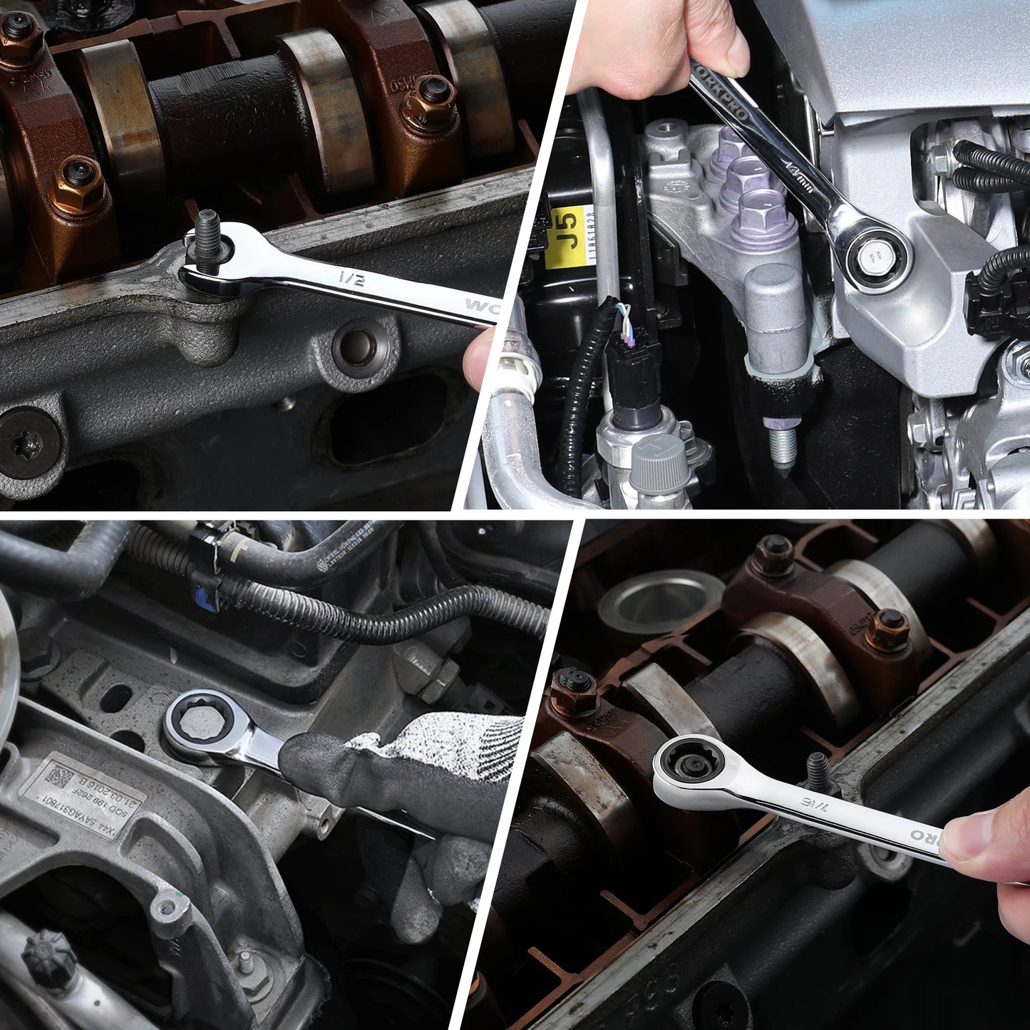 WORKPRO 21 Piece Ratcheting Wrench Set In Durable Case
