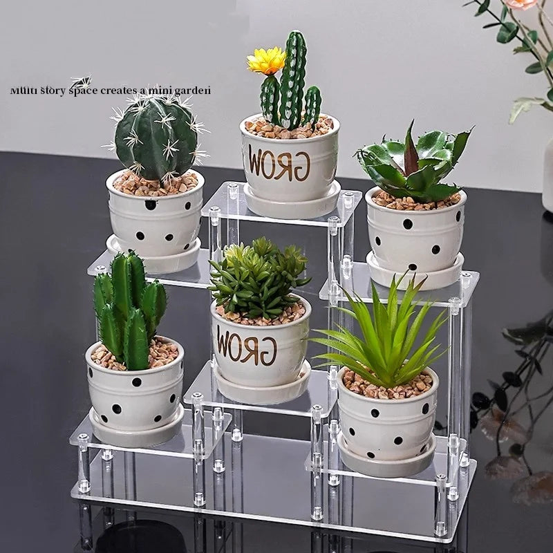 Acrylic Display Stand Transparent Handheld Blind Box For Dolls