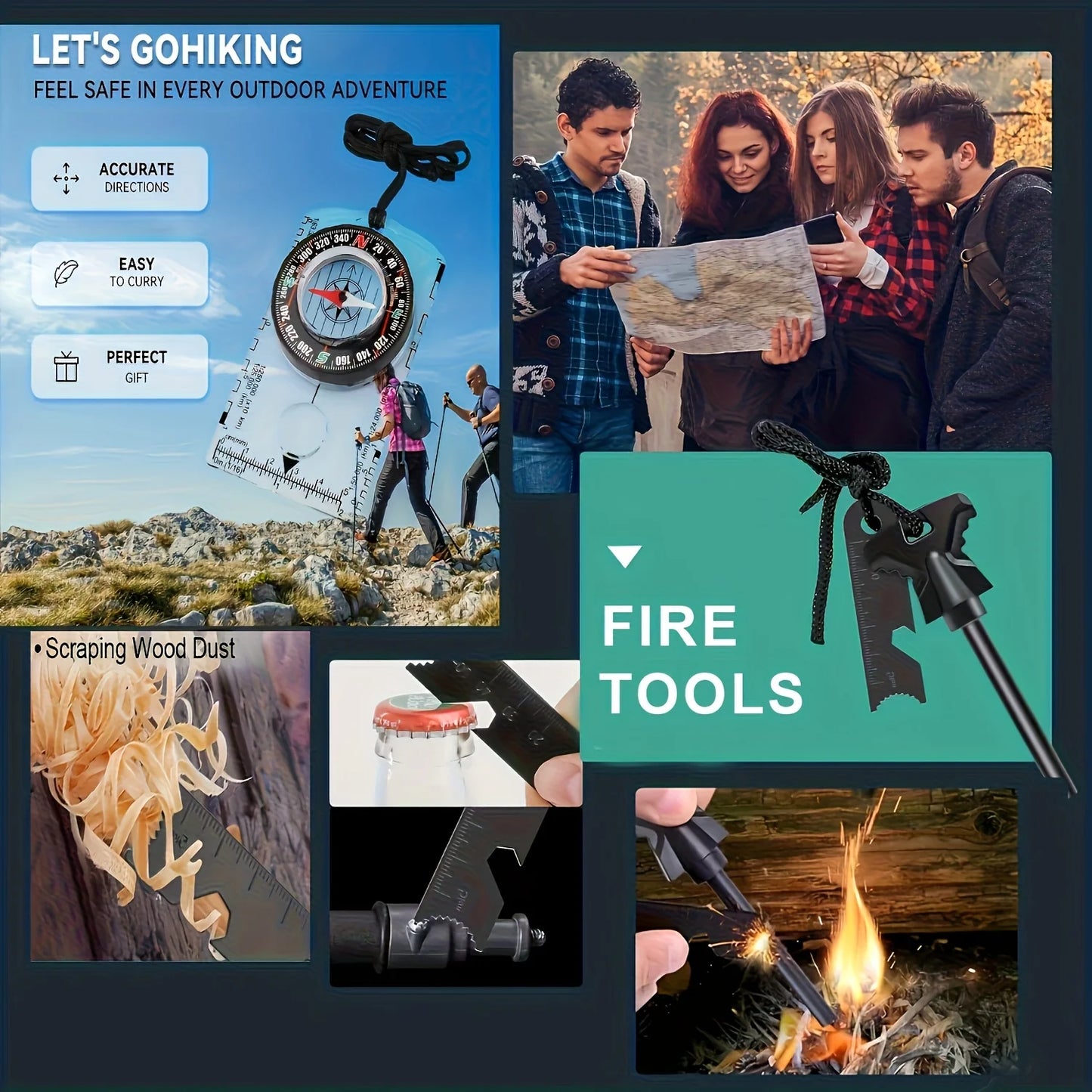 Ultimate Survival Gear Kit 20-in-1 Emergency Tools