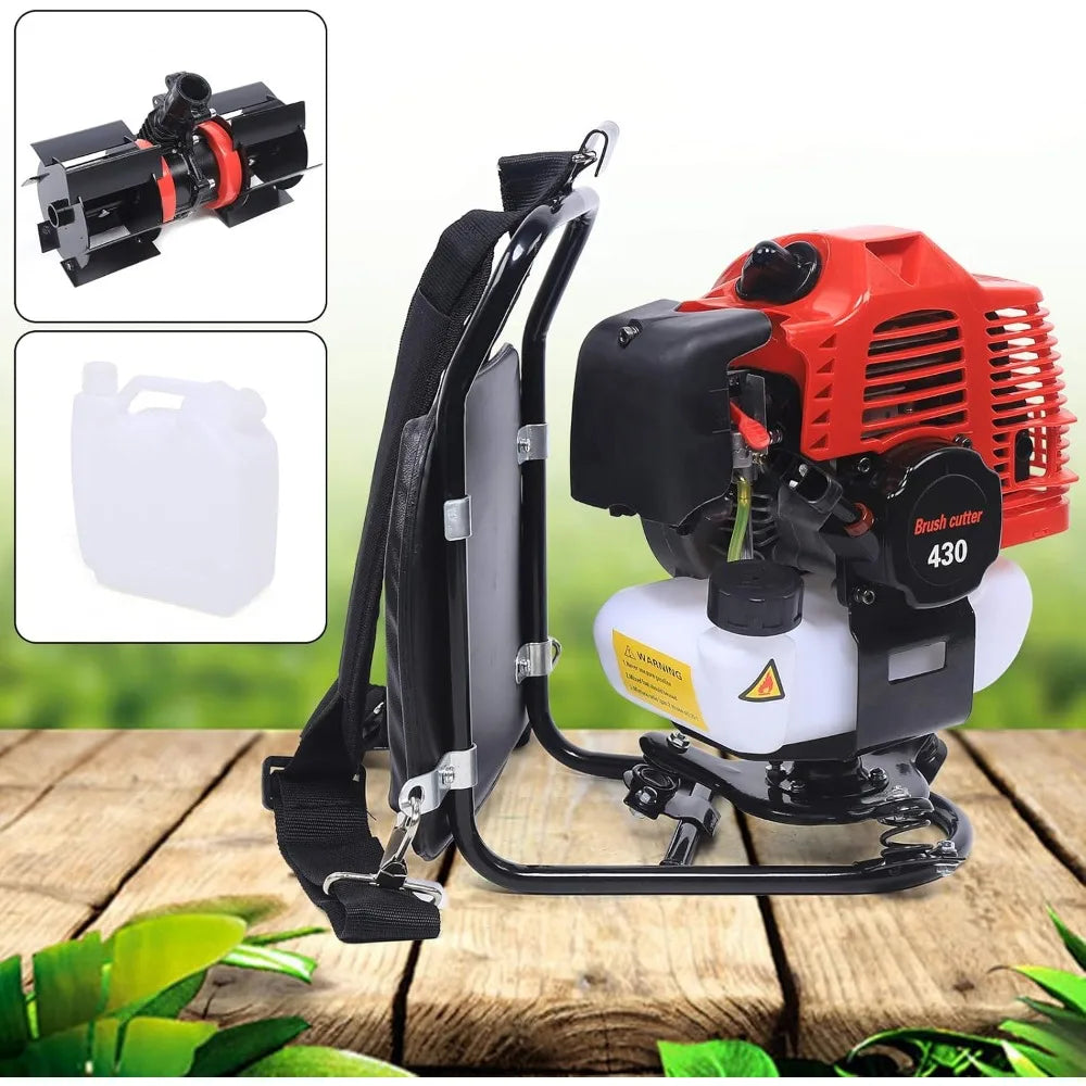 Gas Backpack Brush Cutter 2 Stroke Trimmer Weed Wacker