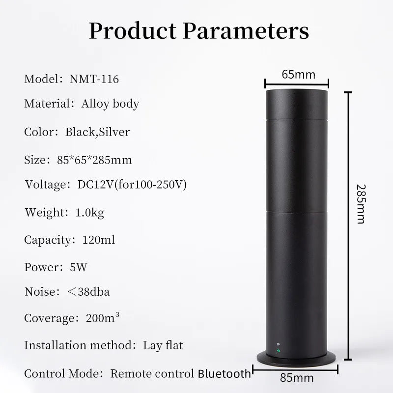 NAMSTE Aroma Diffuser 360 Scents 600 Sq Ft Coverage 120ml
