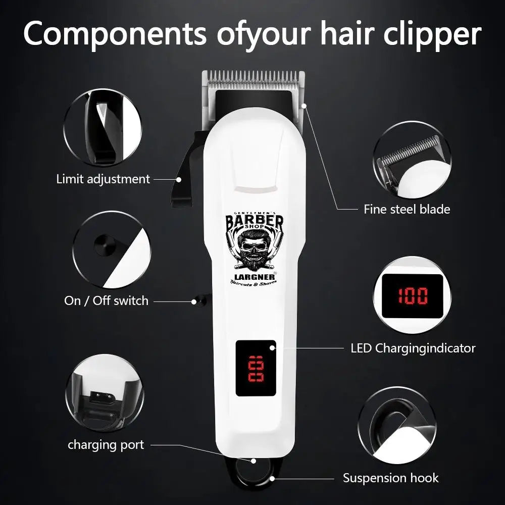 Largner Hair Clipper and Shaver with Ceramic T-Blade