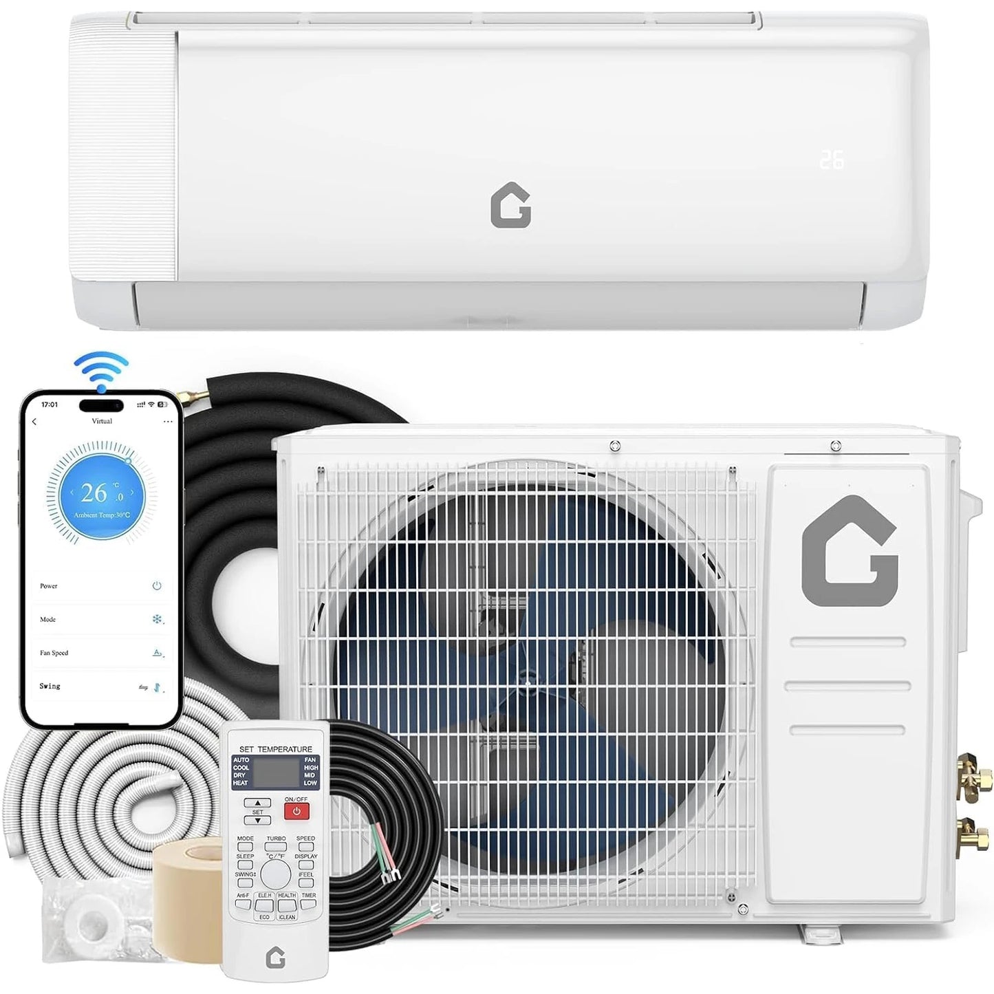 Acekool 24000 BTU Mini Split Heating And Cooling System