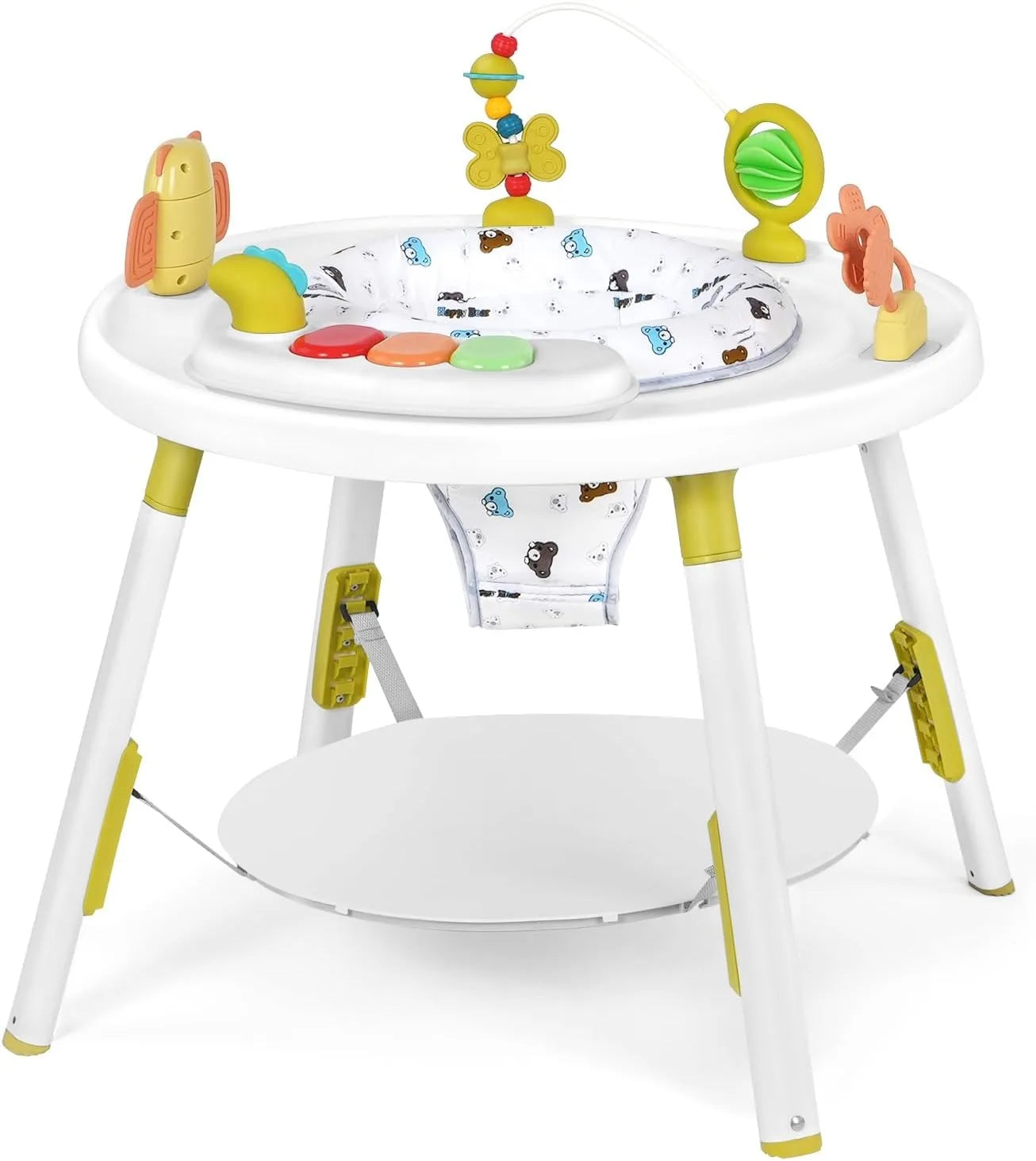 YEALEO Baby 3-in-1 Activity Center Jumper and Table With Rotating Seat