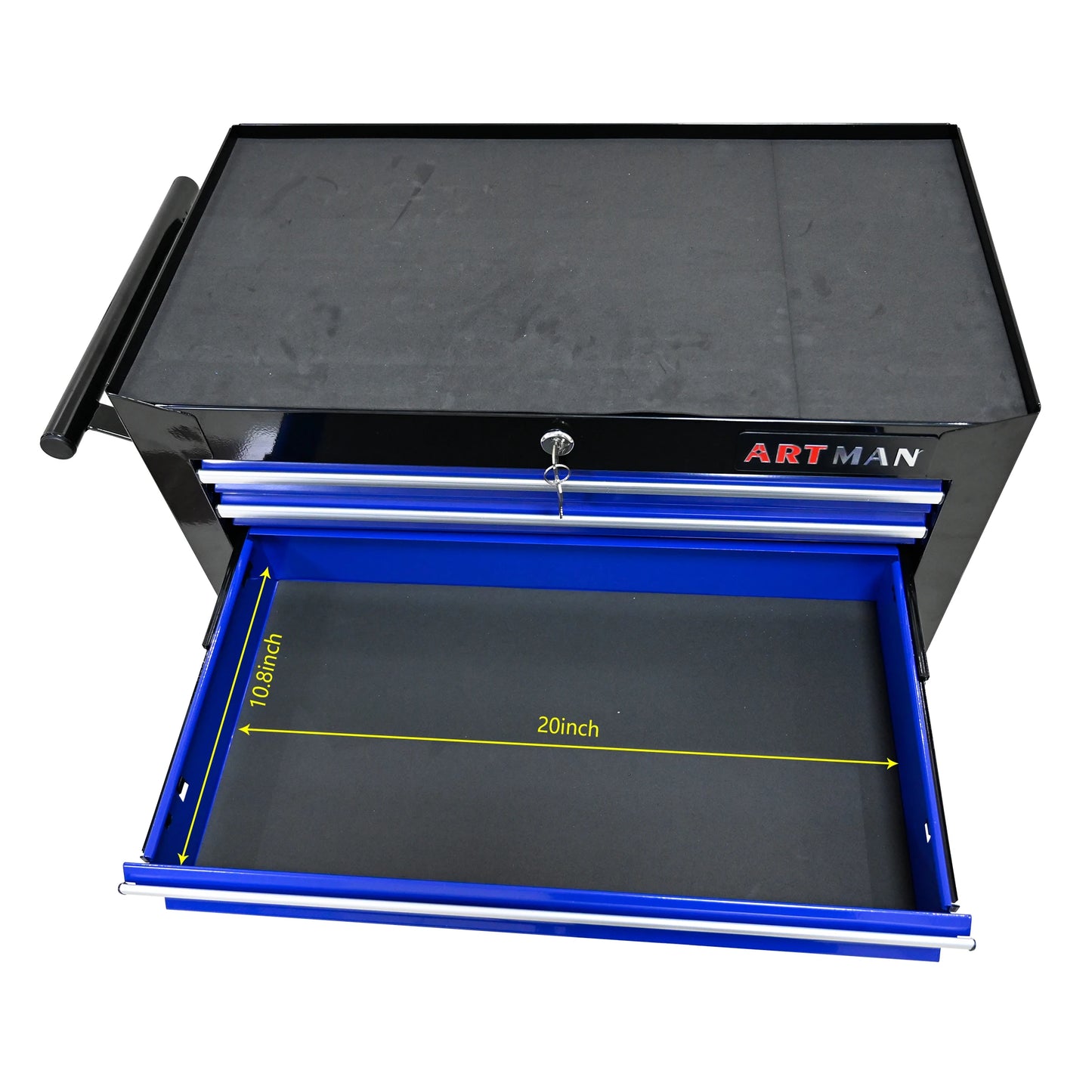 Artman 7 Drawer Rolling Tool Cabinet With Key Lock