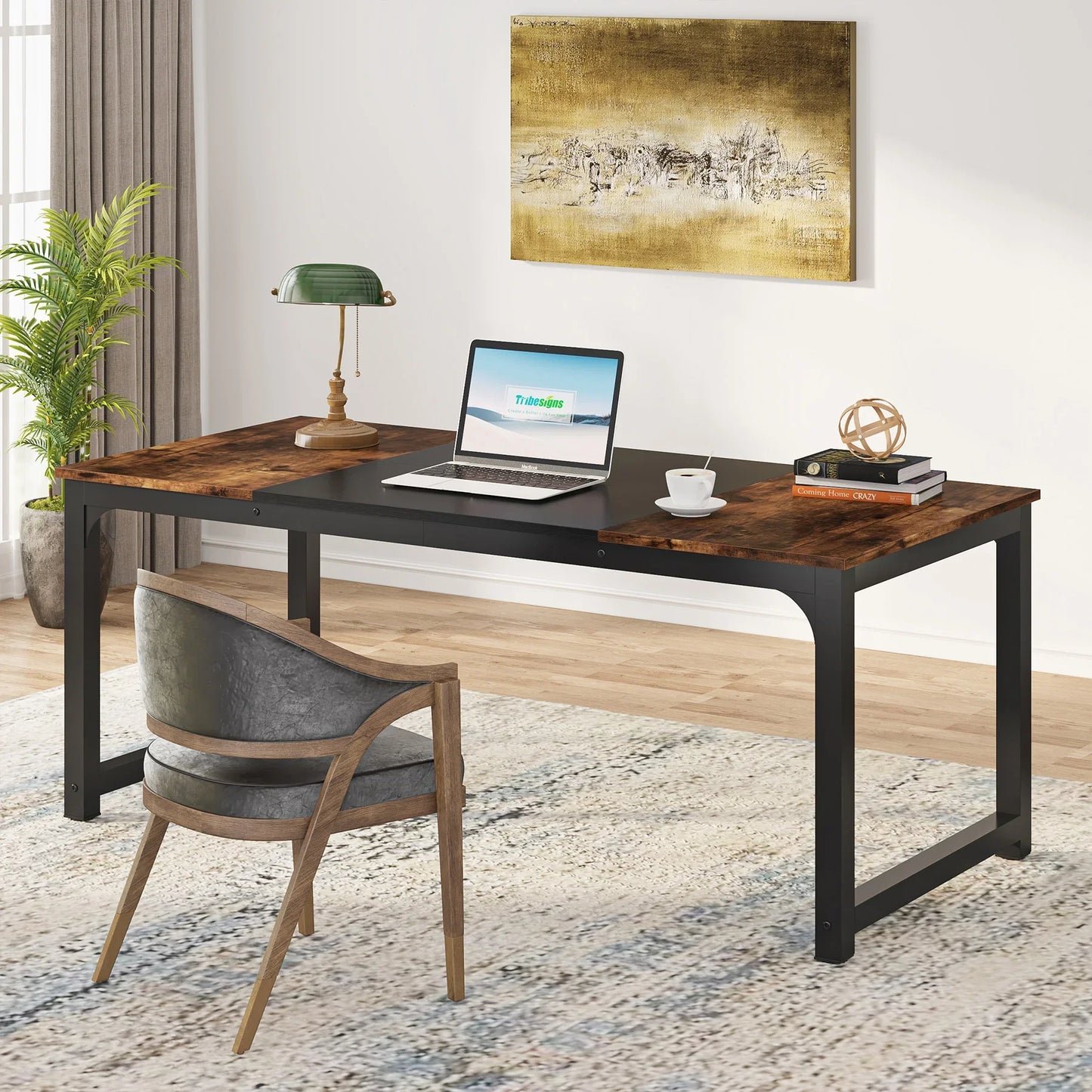Tribesigns Large Office Desk Computer Table Workstation For Home Office