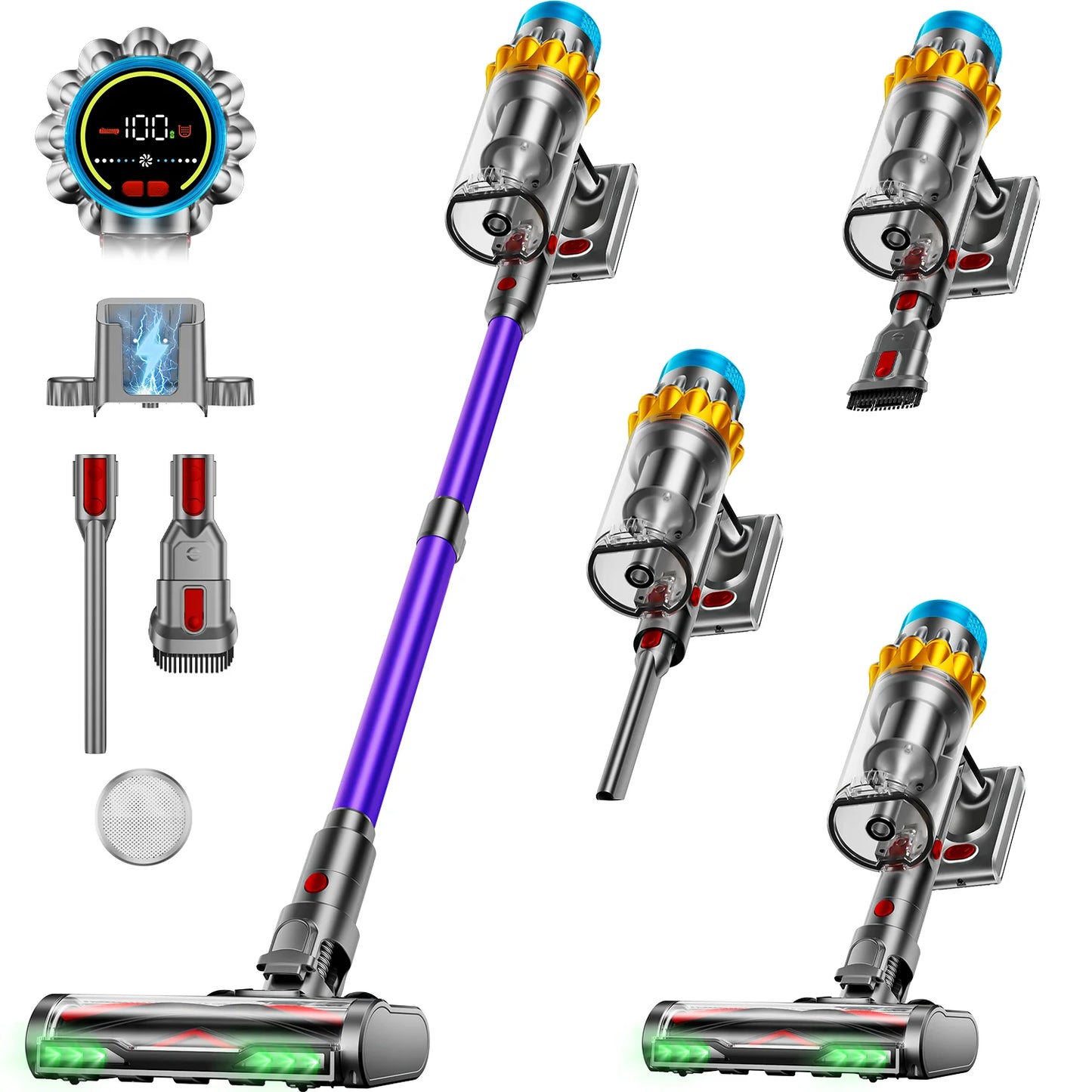 VAKERR X15 Pro 650W Cordless Vacuum For Pet Hair Cleaning